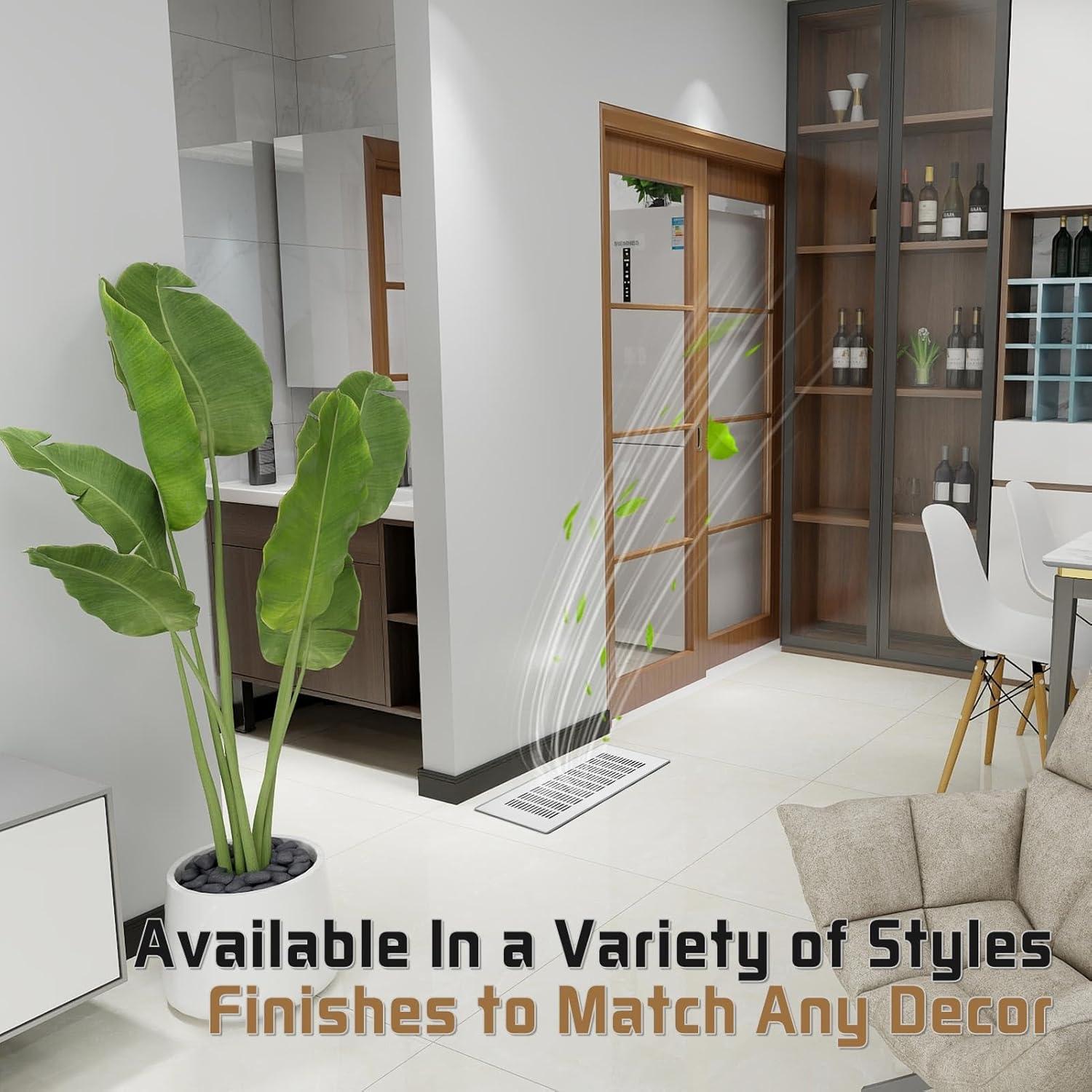 Registro de Piso 10 cm x 25 cm IQCGZ Plata y Negro