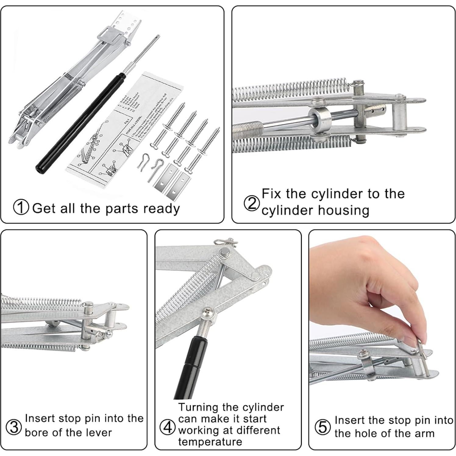 Kit 2 Abridores de Ventana Automáticos Yziixi para Invernadero