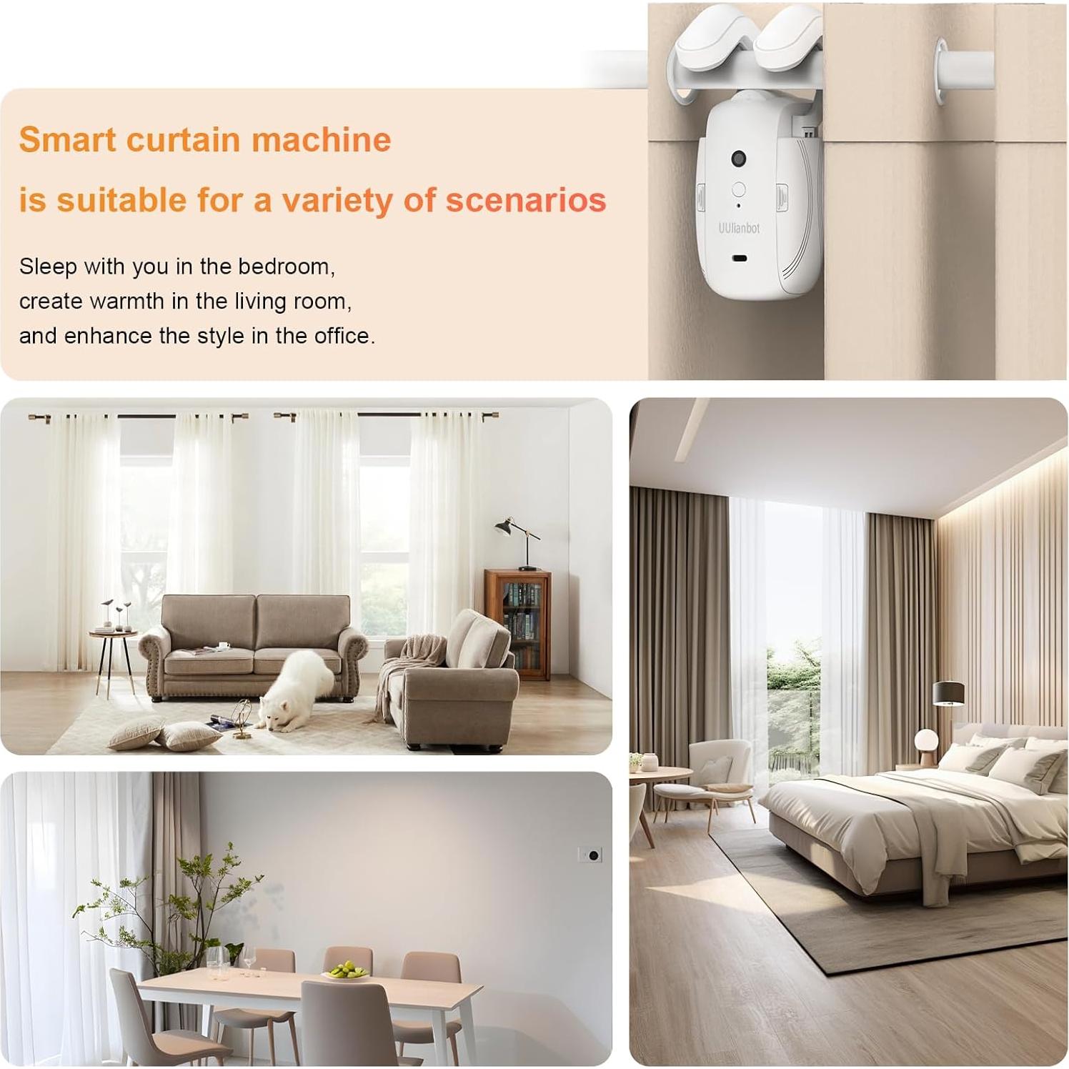 Abridor de Cortinas Automático UUlianbot WF-03 con Control Remoto