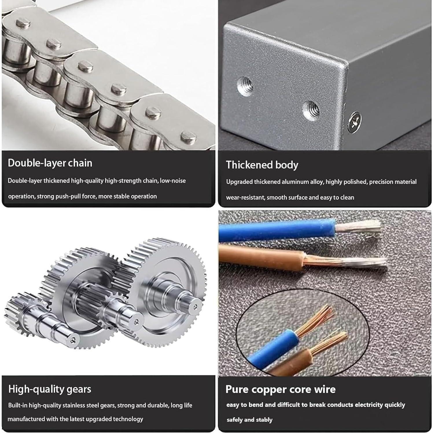 Actuador Eléctrico de Ventana de Cadena ZYUIOTHJK 300mm
