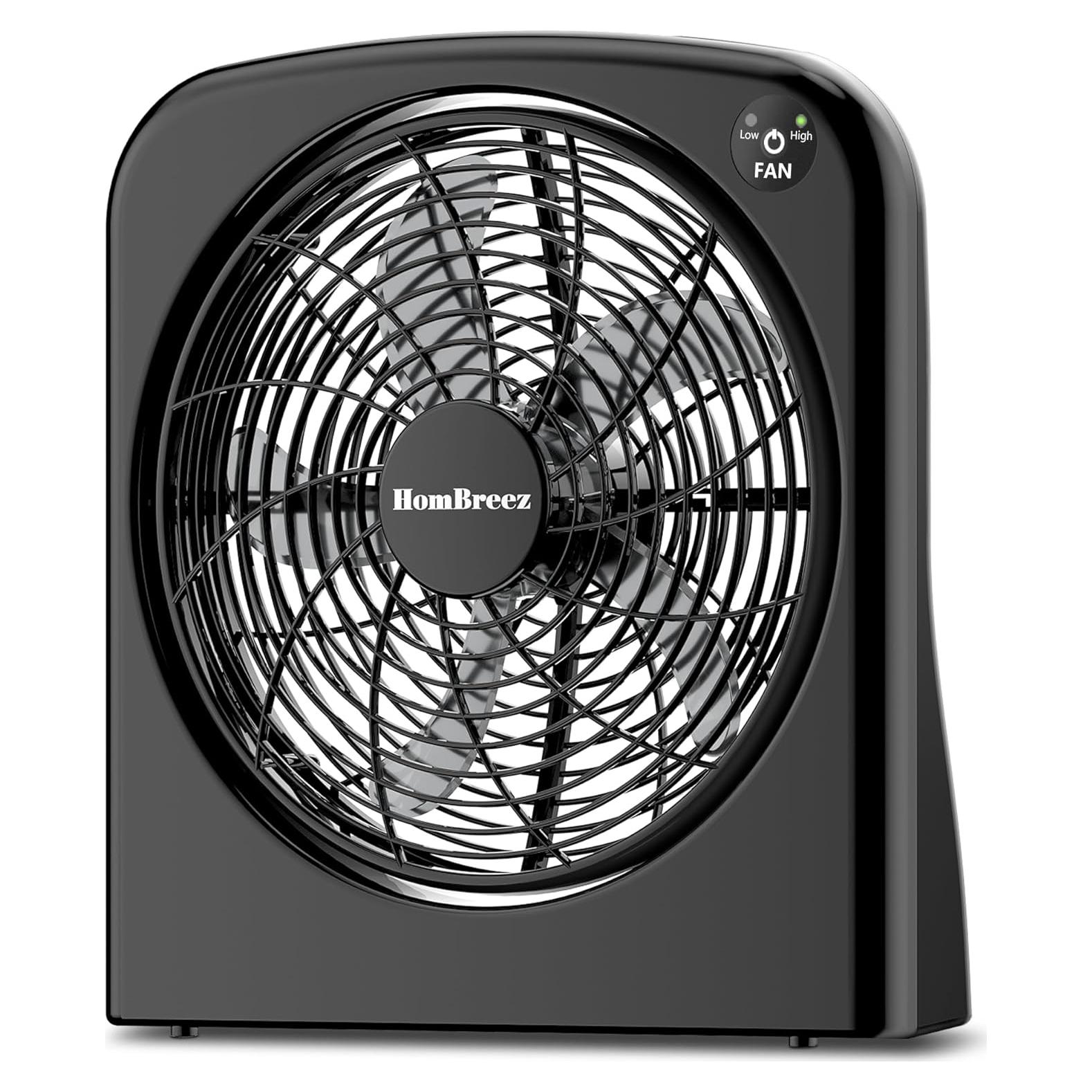 Ventilador de Escritorio HomBreez 10" Portátil USB-C 2 Velocidades