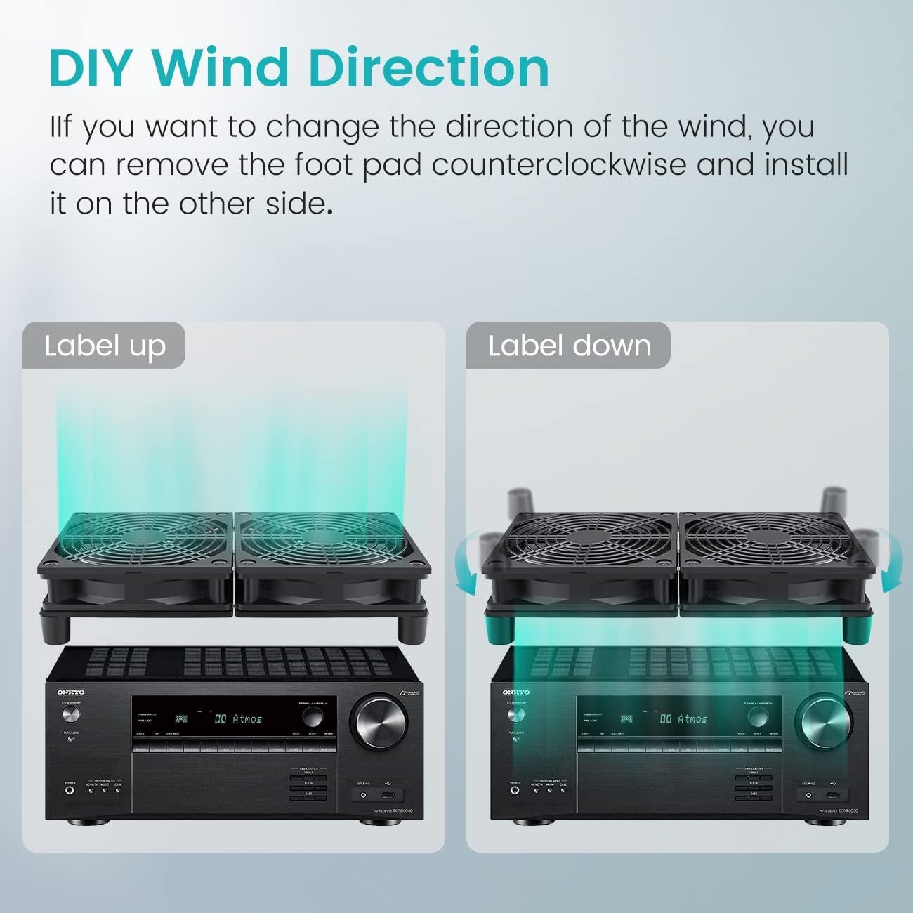 Ventilador USB Wathai 240mm con Controlador de Velocidad