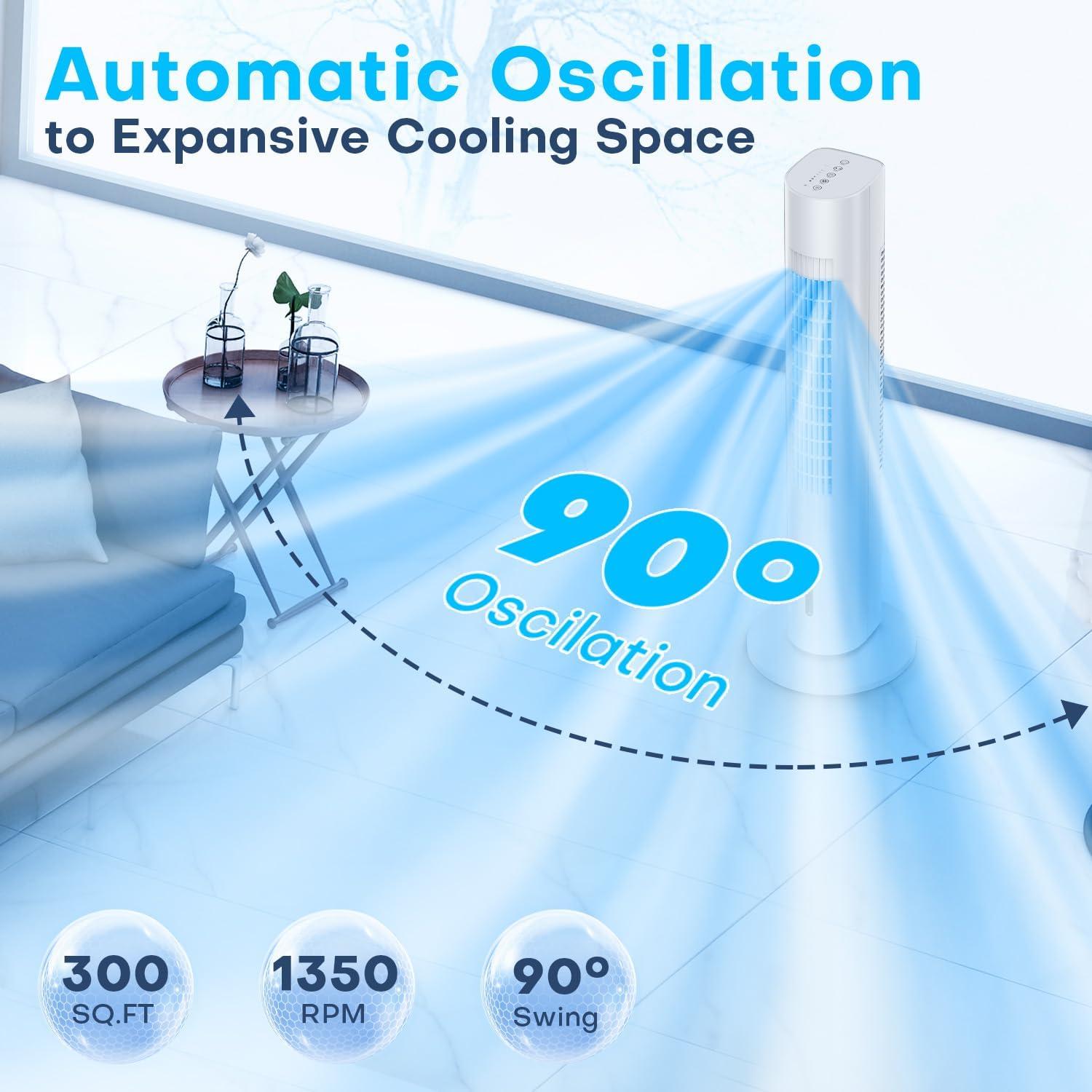 Enfriador de Aire Evaporativo MYICY TS03Y 89 cm 3 en 1 50W