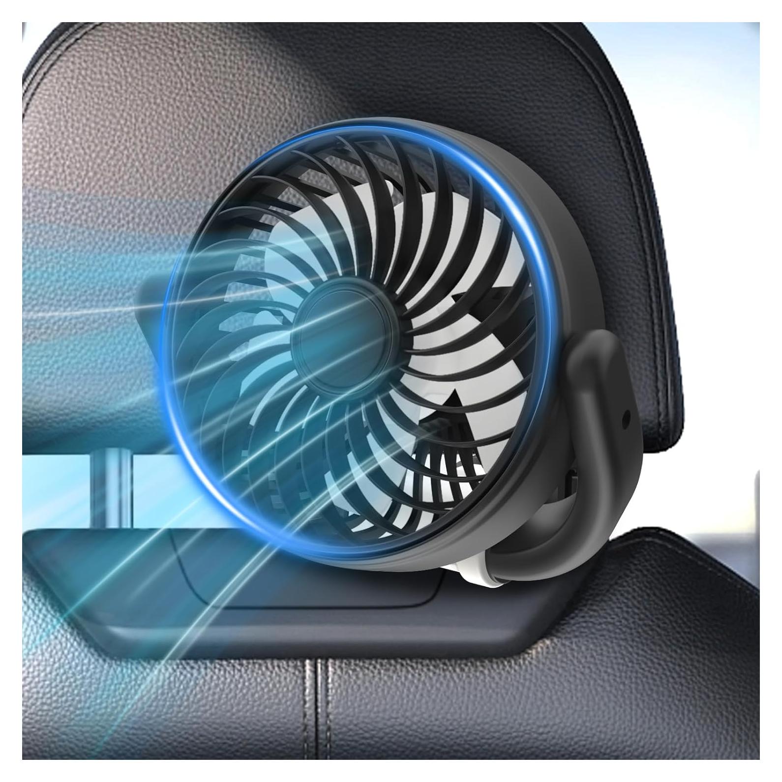 Ventilador Recargable Dealswin para Automóvil 3 Velocidades