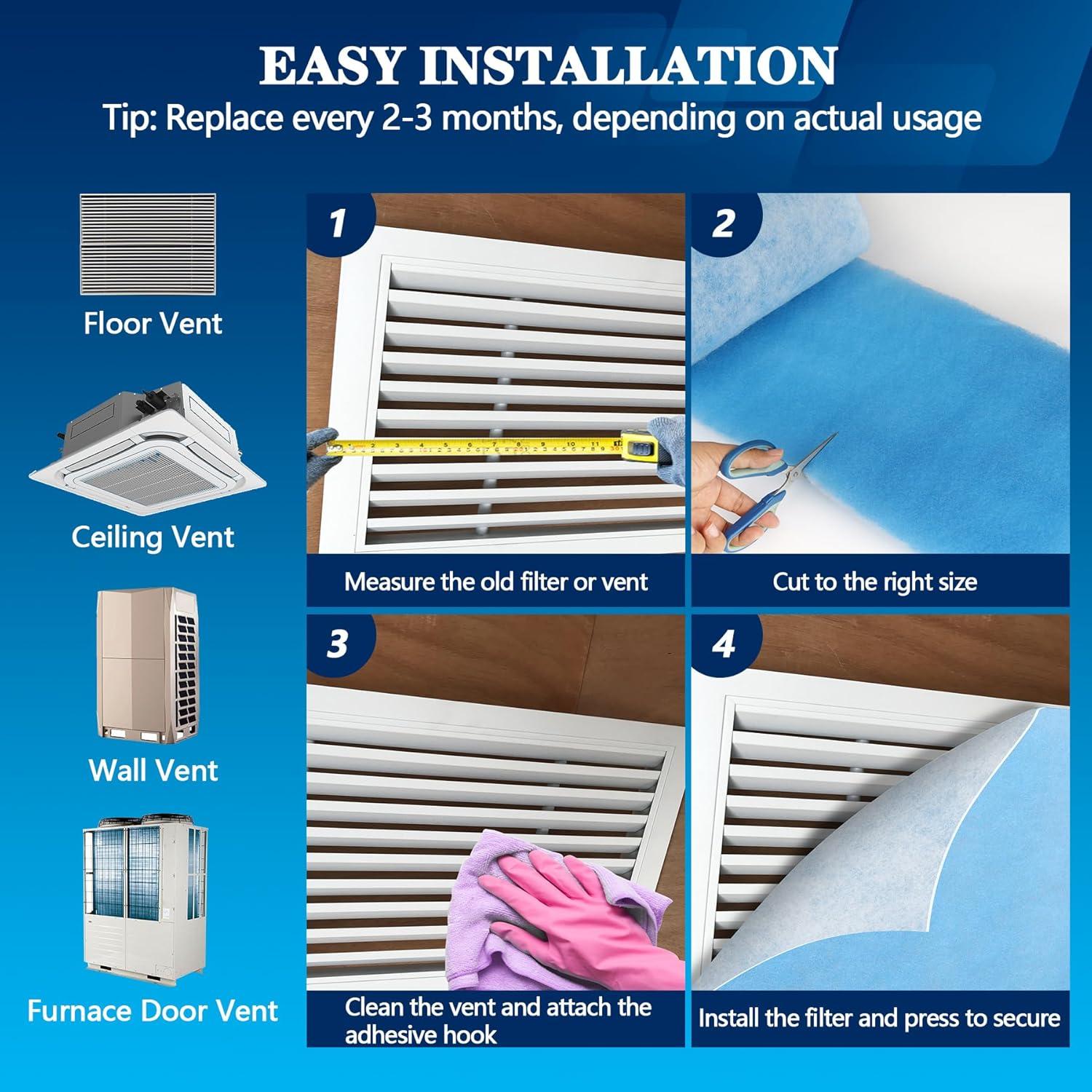 Filtro de Ventilación MERV 8 MAXTBEE 20x90 cm Cortable