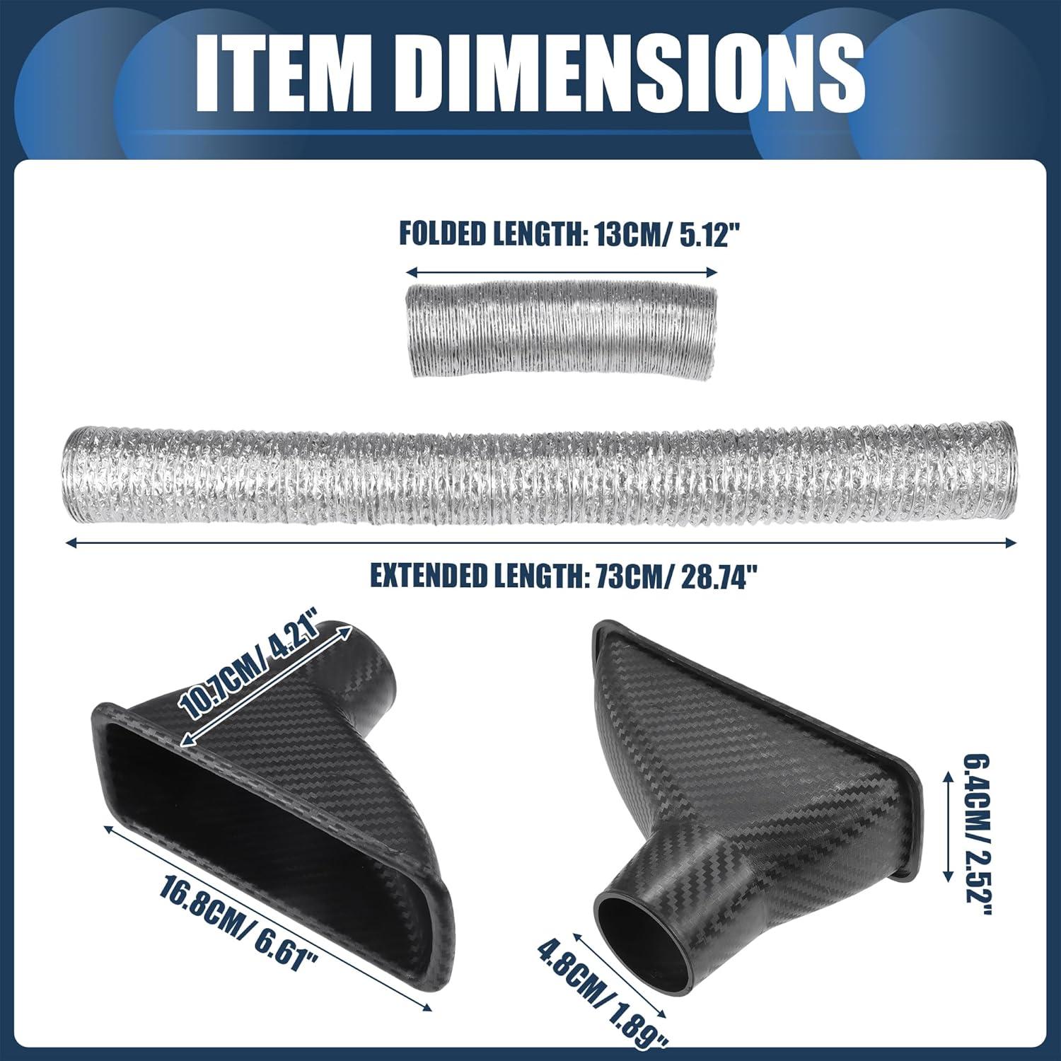 Conducto de Aire de Freno Cuadrado INFINAUTO Universal 230g