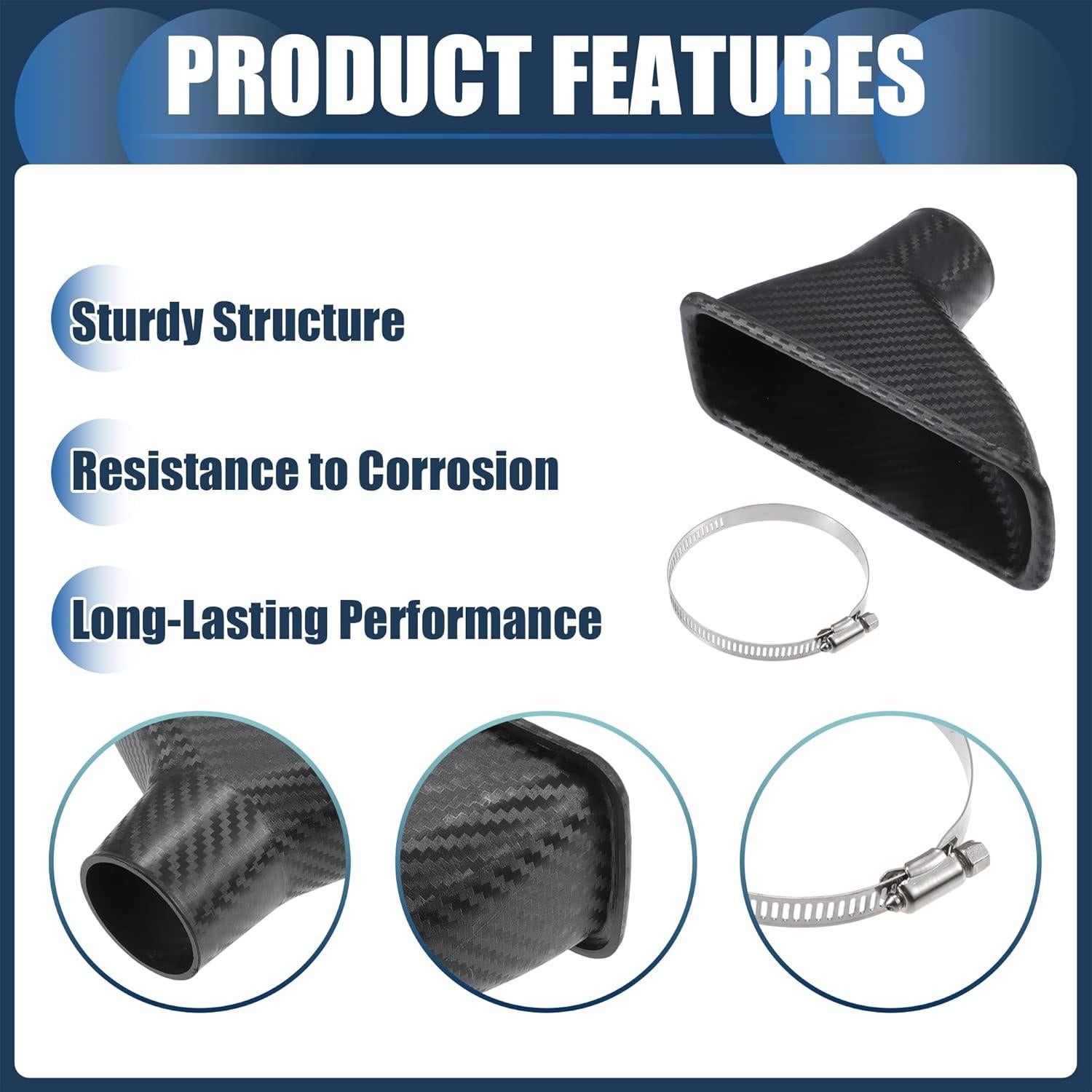 Conducto de Aire de Freno Cuadrado INFINAUTO Universal 230g