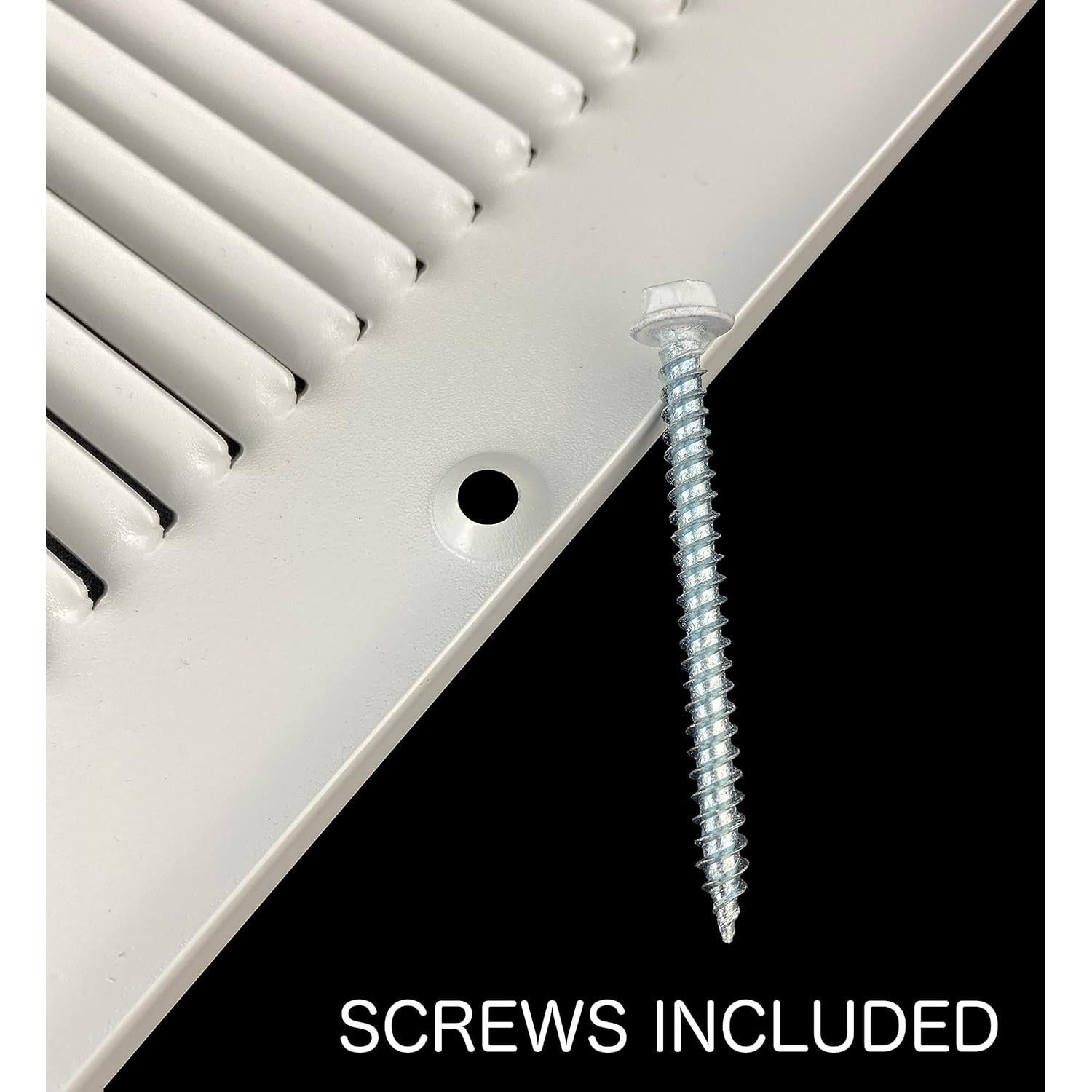 Rejilla de Aire de Retorno Handua 30x10 Acero Blanco HVAC