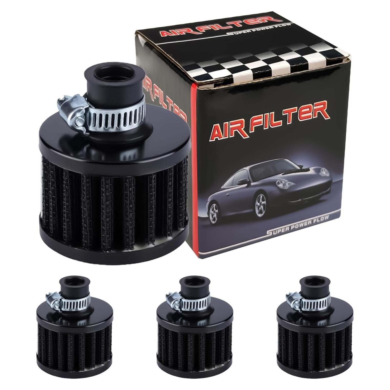 Filtro de Aire 12mm zDwfDc - 4 Piezas para Automóvil y Motocicleta