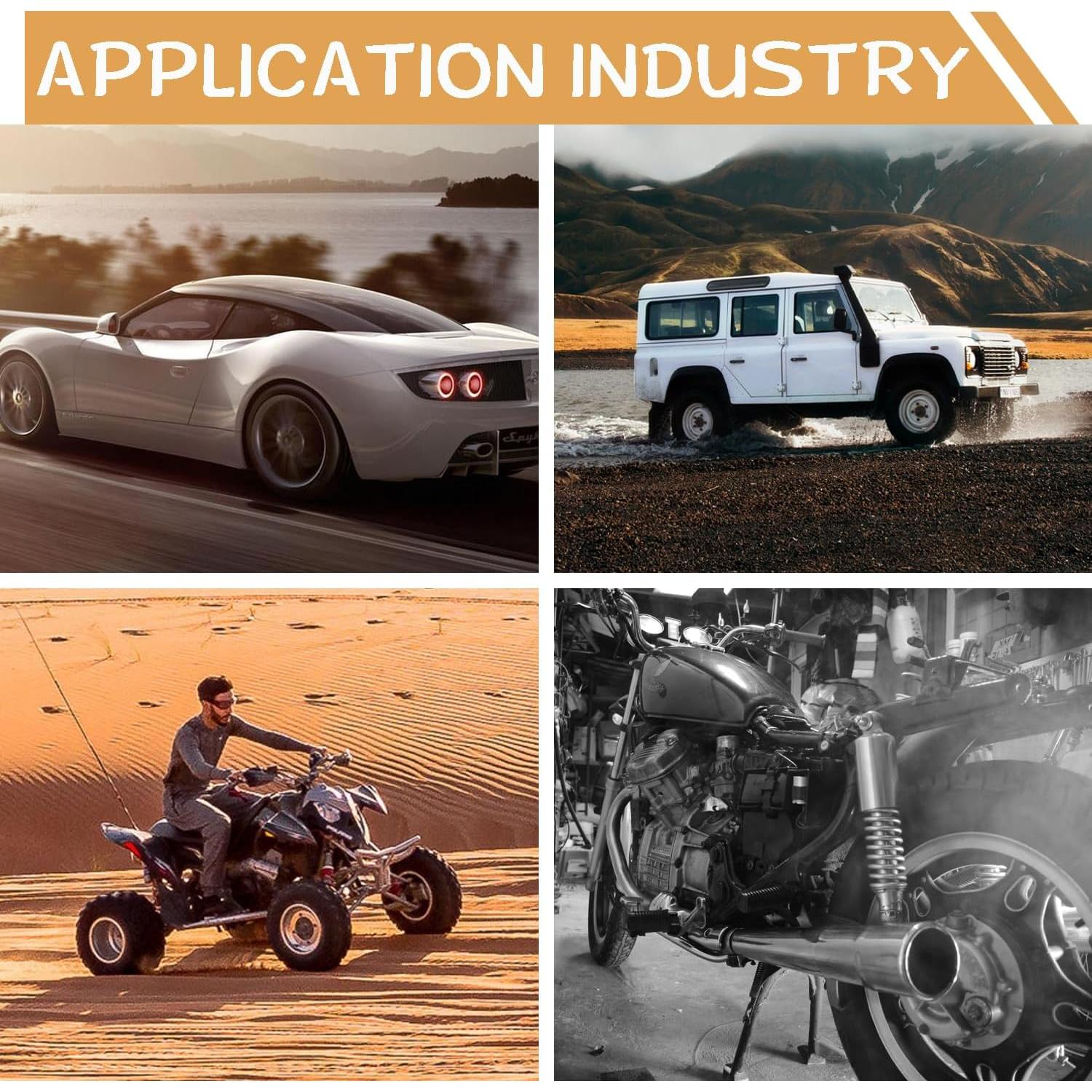 Filtro de Aire 12mm zDwfDc - 4 Piezas para Automóvil y Motocicleta