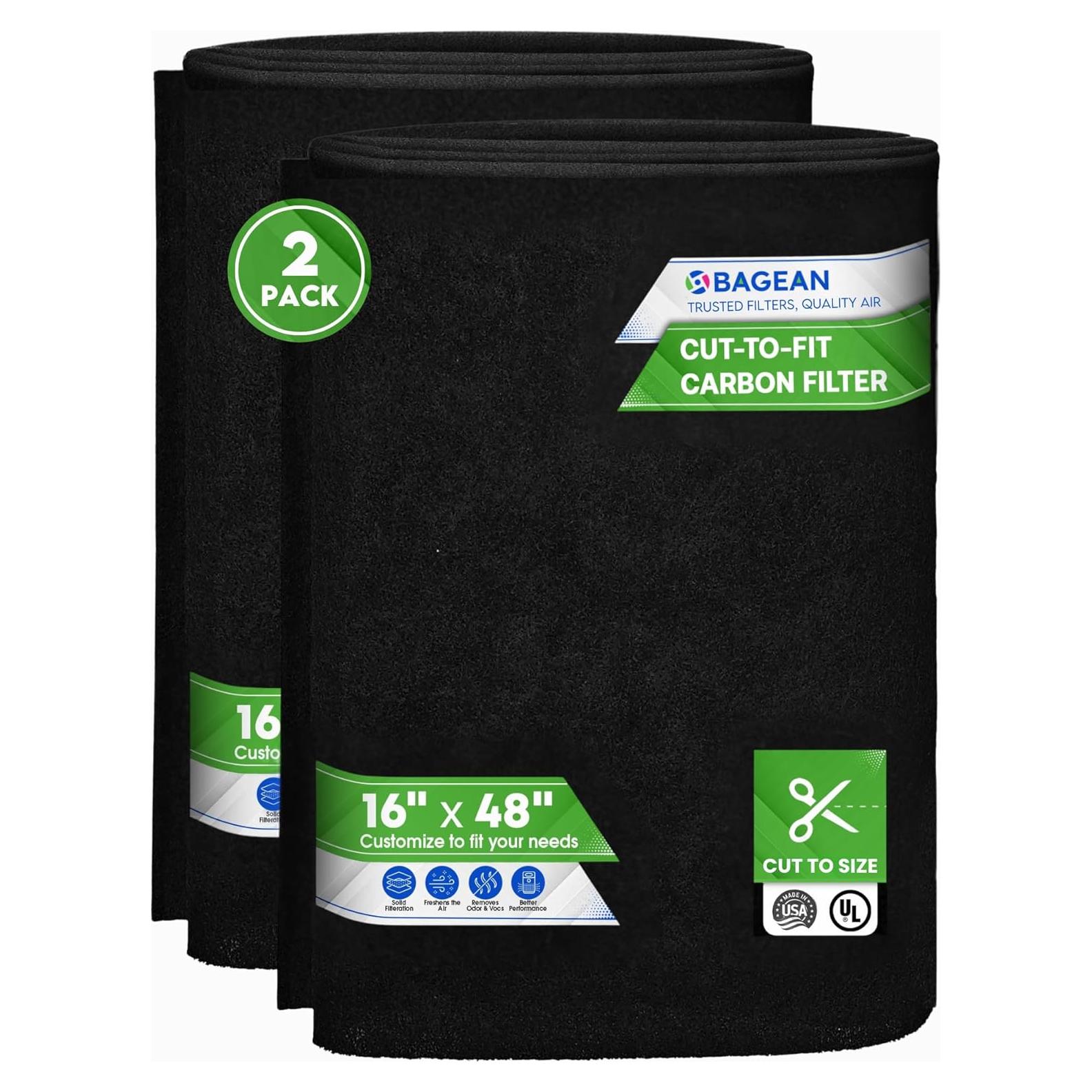 Filtro de Carbono Activado Bagean 121.9 x 40.6 cm - Paquete de 2