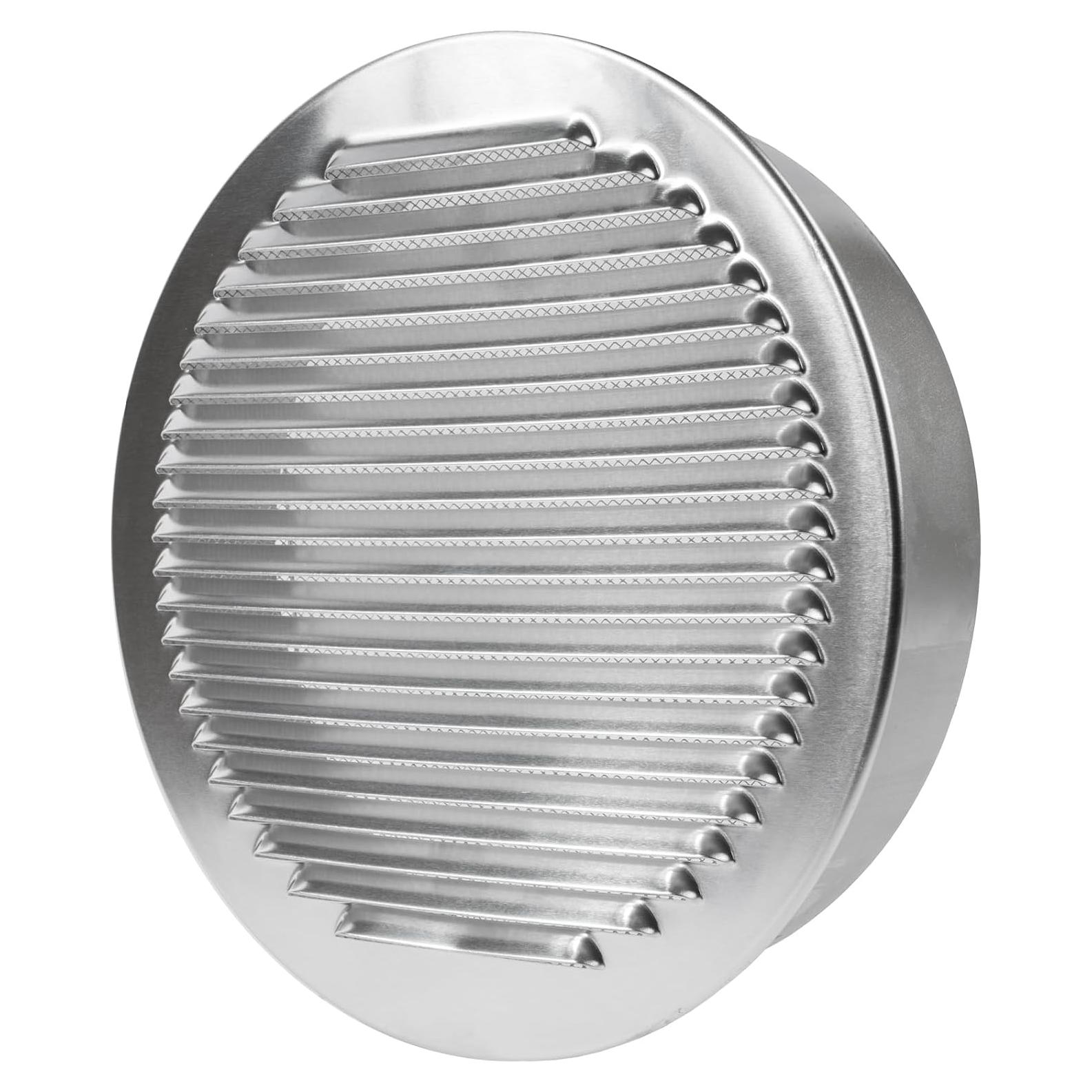 Repa Market 10 Inch Aluminum Louver Vent Cover/Wall or Duct Mount Exhaust and Intake Air Grille with Built-in Steel Mesh Screen/Exterior Duct Termination Vent/Universal Aluminum Soffit Vents