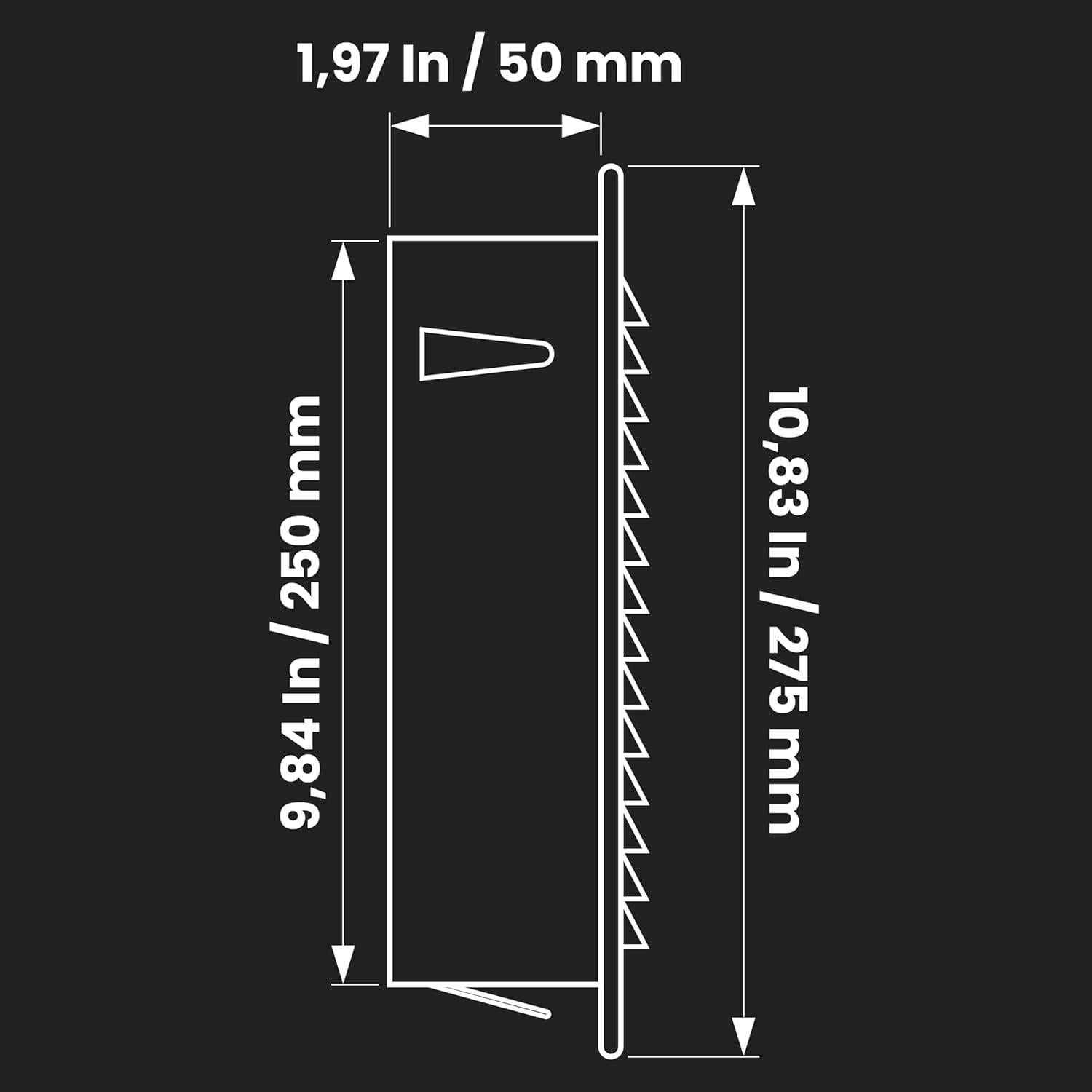 Repa Market 10 Inch Aluminum Louver Vent Cover/Wall or Duct Mount Exhaust and Intake Air Grille with Built-in Steel Mesh Screen/Exterior Duct Termination Vent/Universal Aluminum Soffit Vents