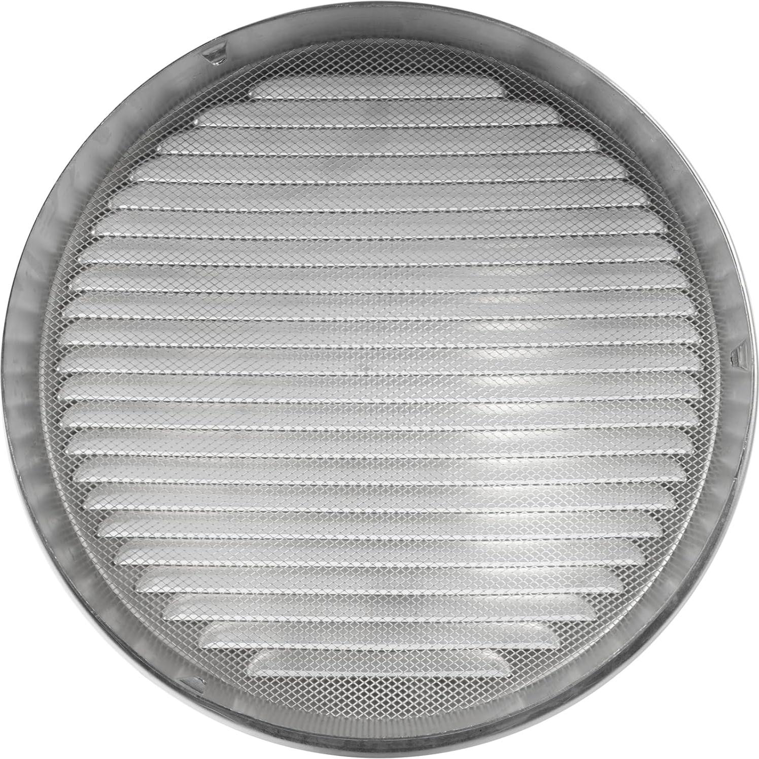 Repa Market 10 Inch Aluminum Louver Vent Cover/Wall or Duct Mount Exhaust and Intake Air Grille with Built-in Steel Mesh Screen/Exterior Duct Termination Vent/Universal Aluminum Soffit Vents