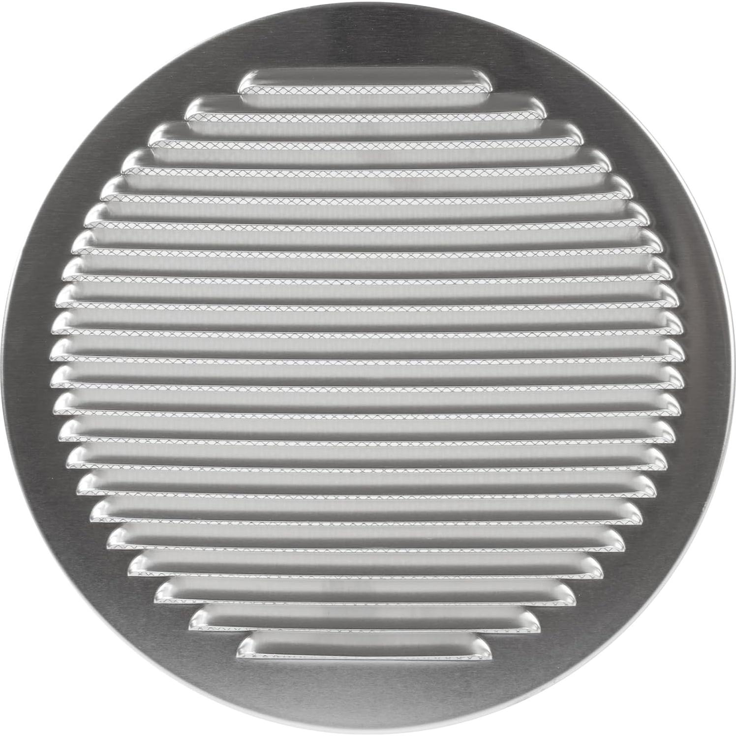 Repa Market 10 Inch Aluminum Louver Vent Cover/Wall or Duct Mount Exhaust and Intake Air Grille with Built-in Steel Mesh Screen/Exterior Duct Termination Vent/Universal Aluminum Soffit Vents