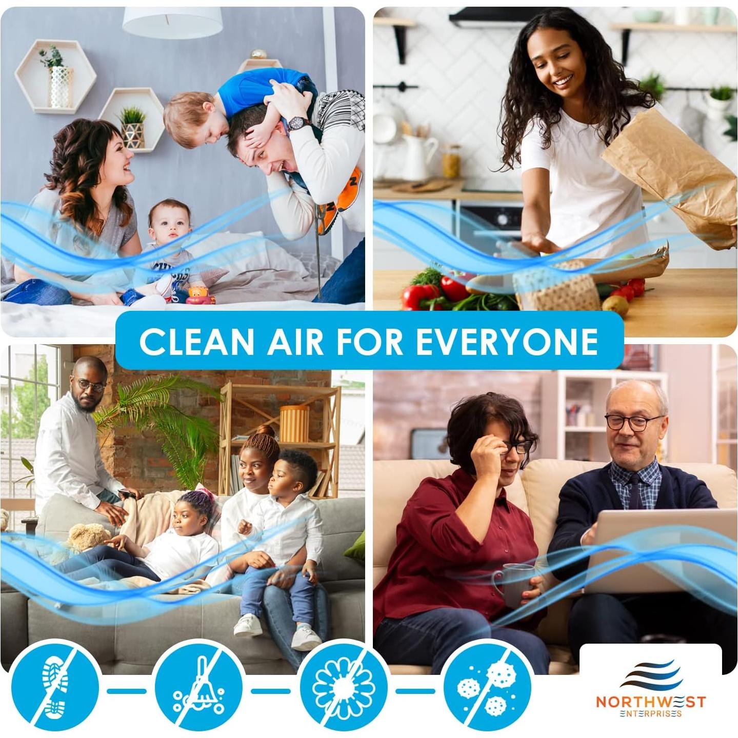 Filtros de Ventilación Northwest Enterprises MERV 8 12 Unidades 10x25.4cm