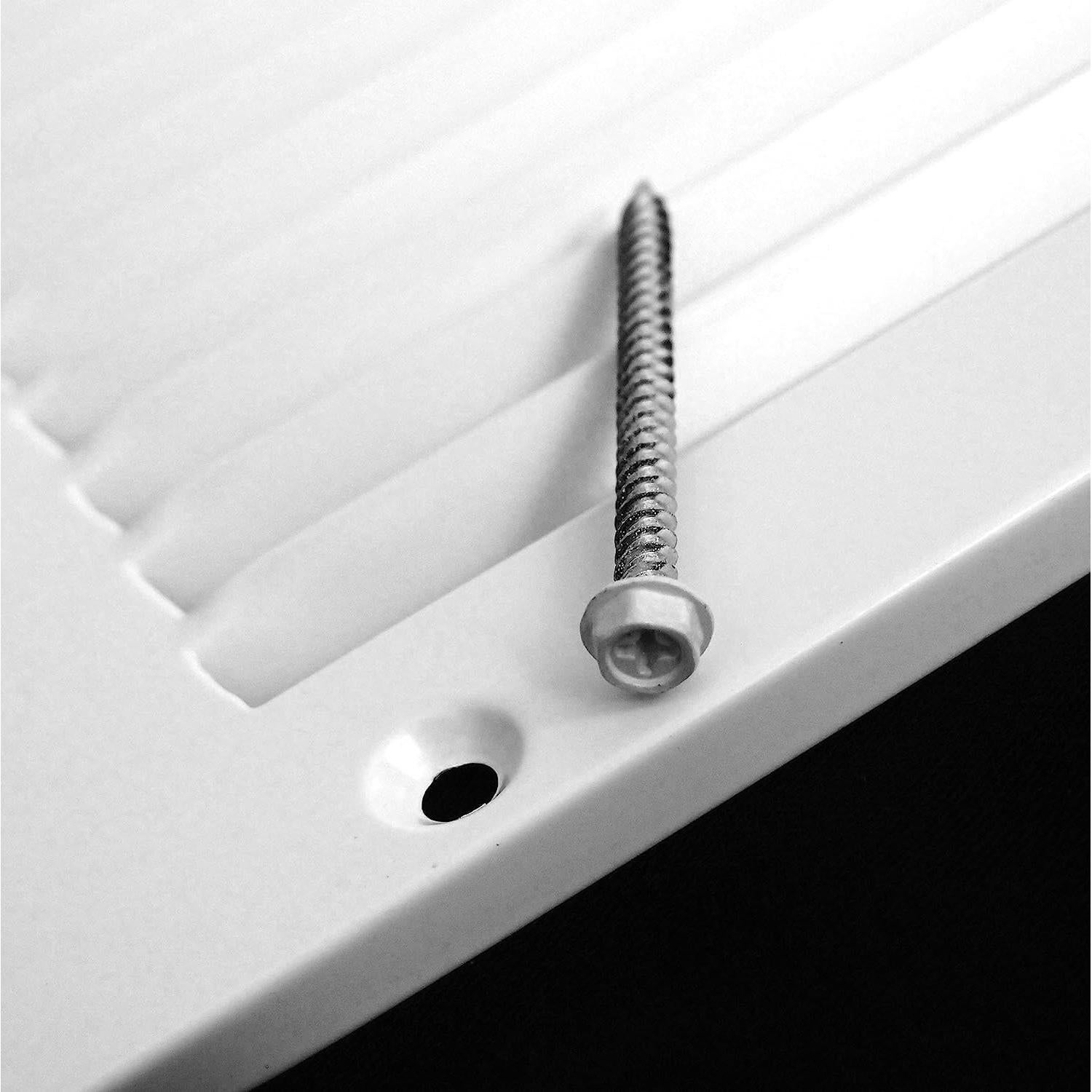 Rejilla de Aire de Retorno HVAC Premium 10x10 cm Blanca