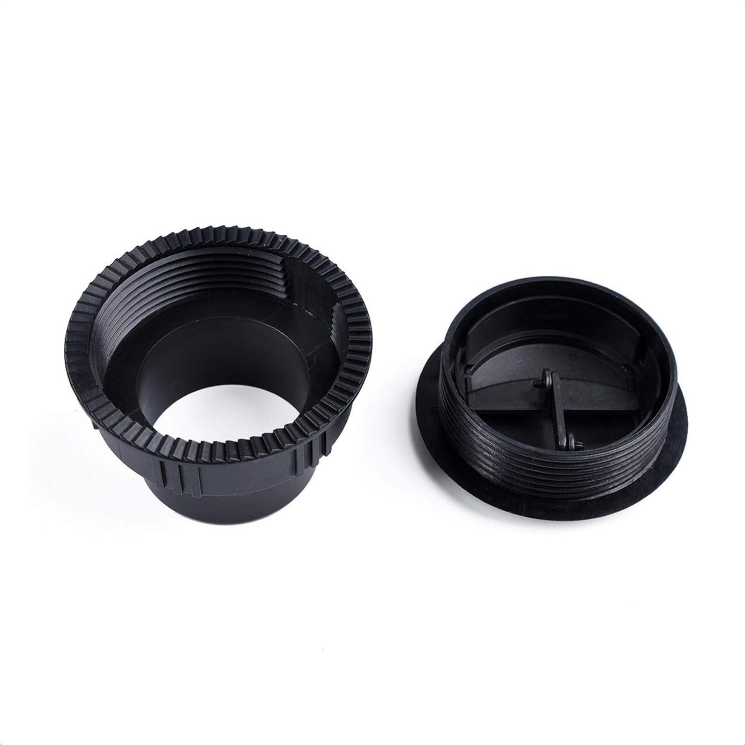 Deflector de Aire Acondicionado ALEOED 60mm 2 Piezas Negro