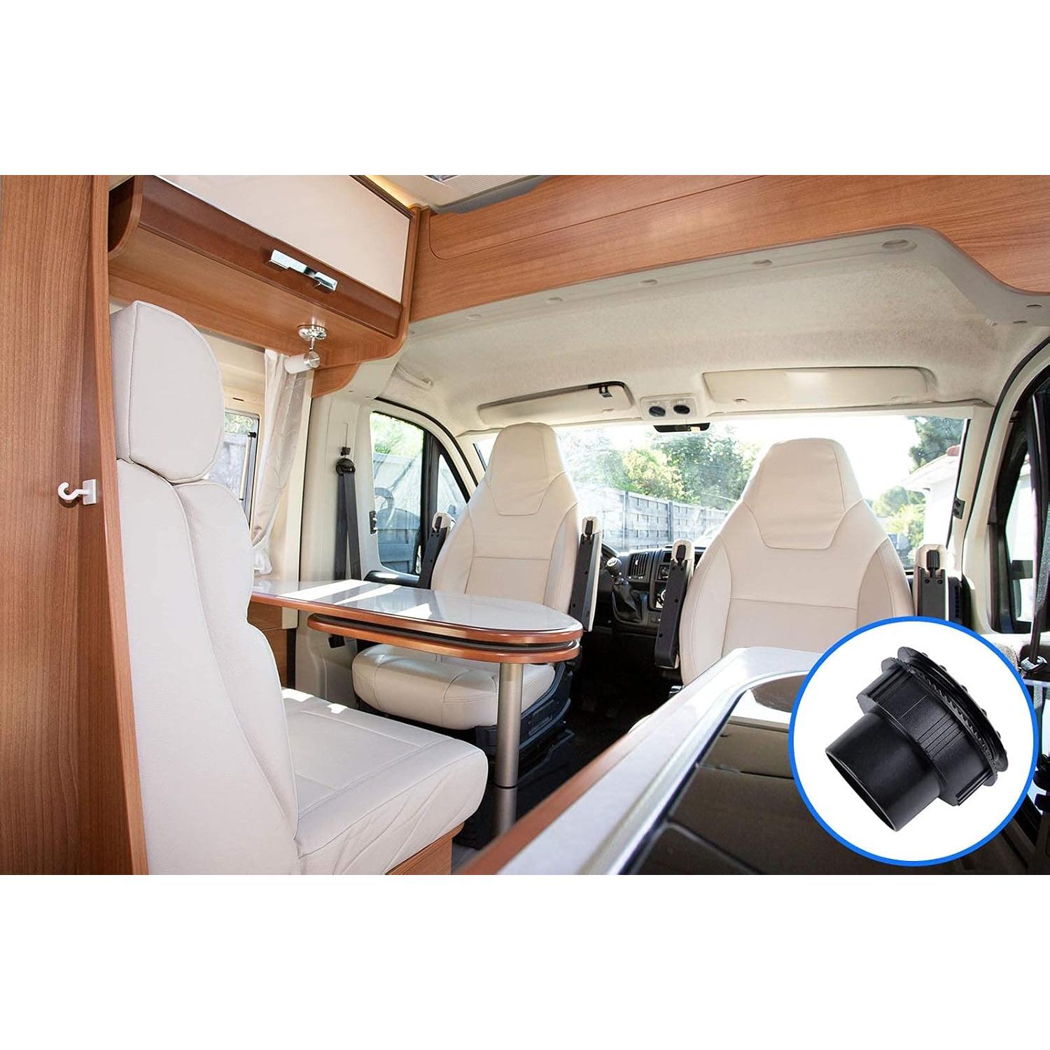 Deflector de Aire Acondicionado ALEOED 60mm 2 Piezas Negro