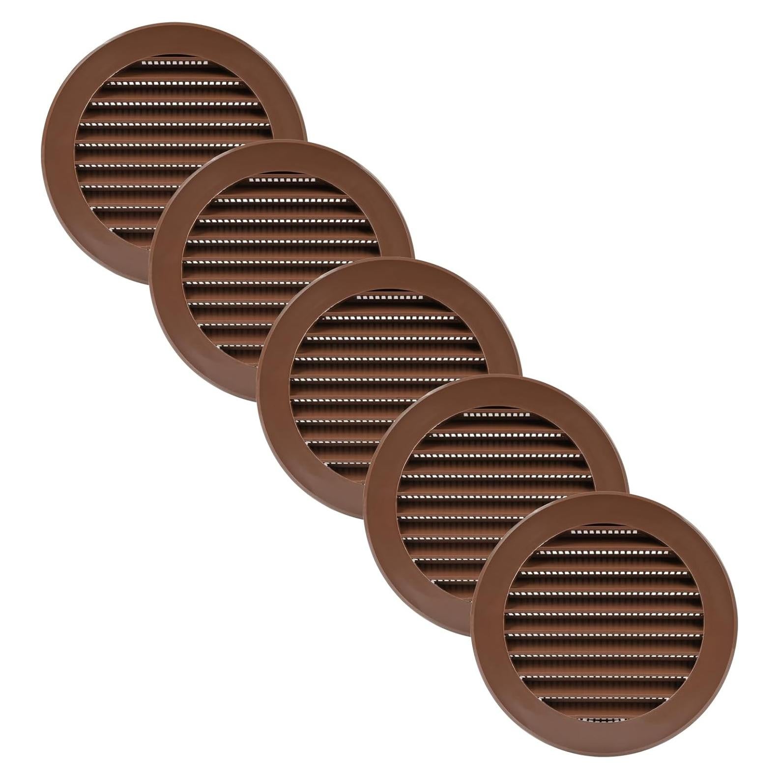 Cubiertas de Ventilación Soffit 10.16 cm Marrón - Paquete de 5