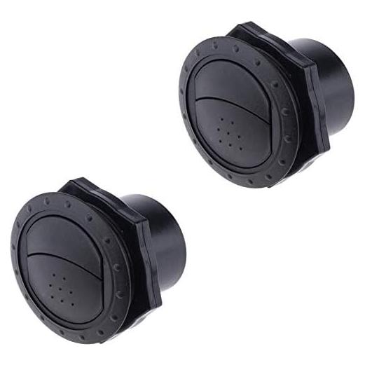 Deflector de Aire Acondicionado 2 Pcs YOUNGKY-S Negro 60mm