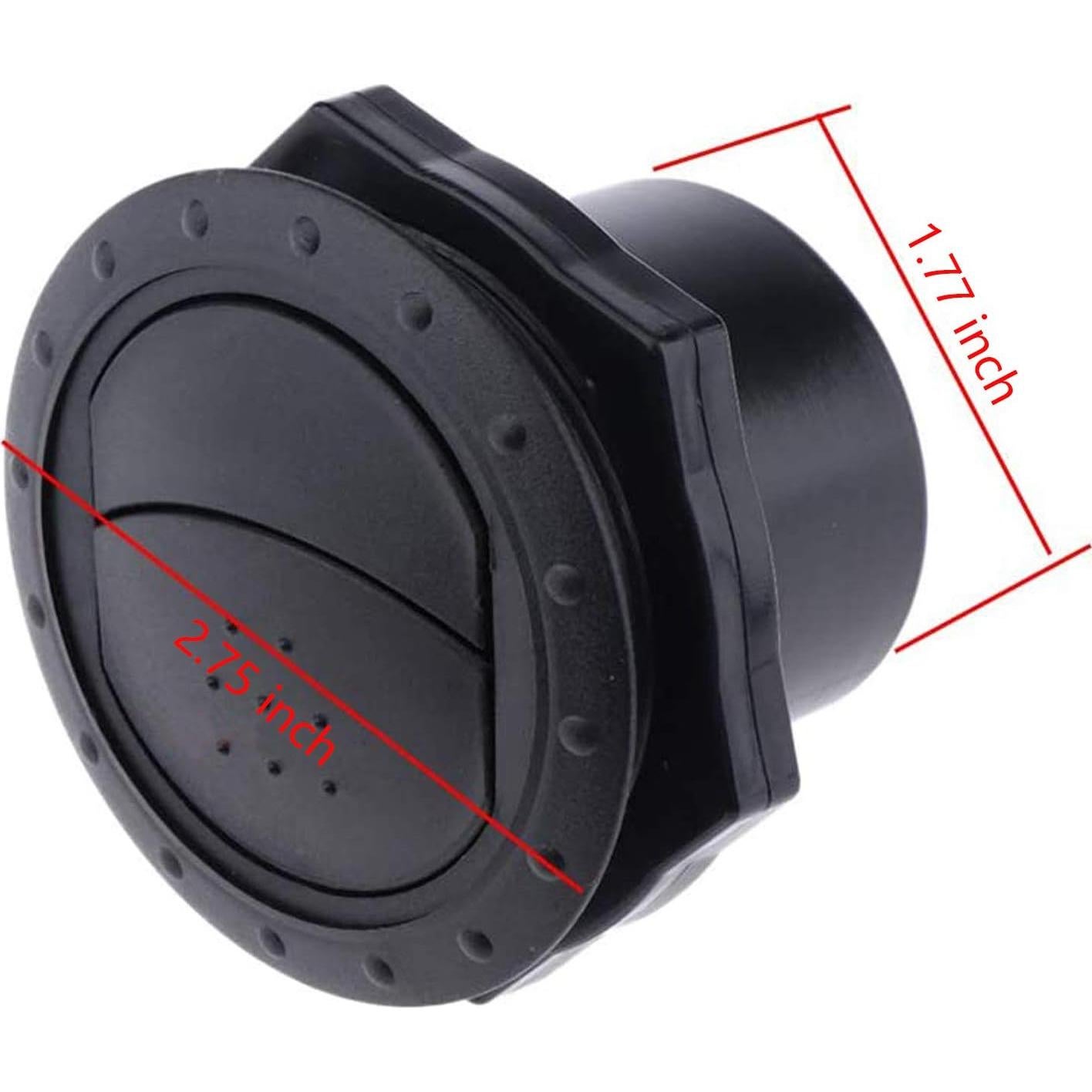 Deflector de Aire Acondicionado 2 Pcs YOUNGKY-S Negro 60mm