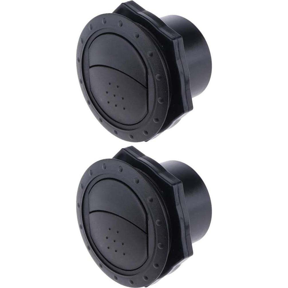 Deflector de Aire Acondicionado 2 Pcs YOUNGKY-S Negro 60mm