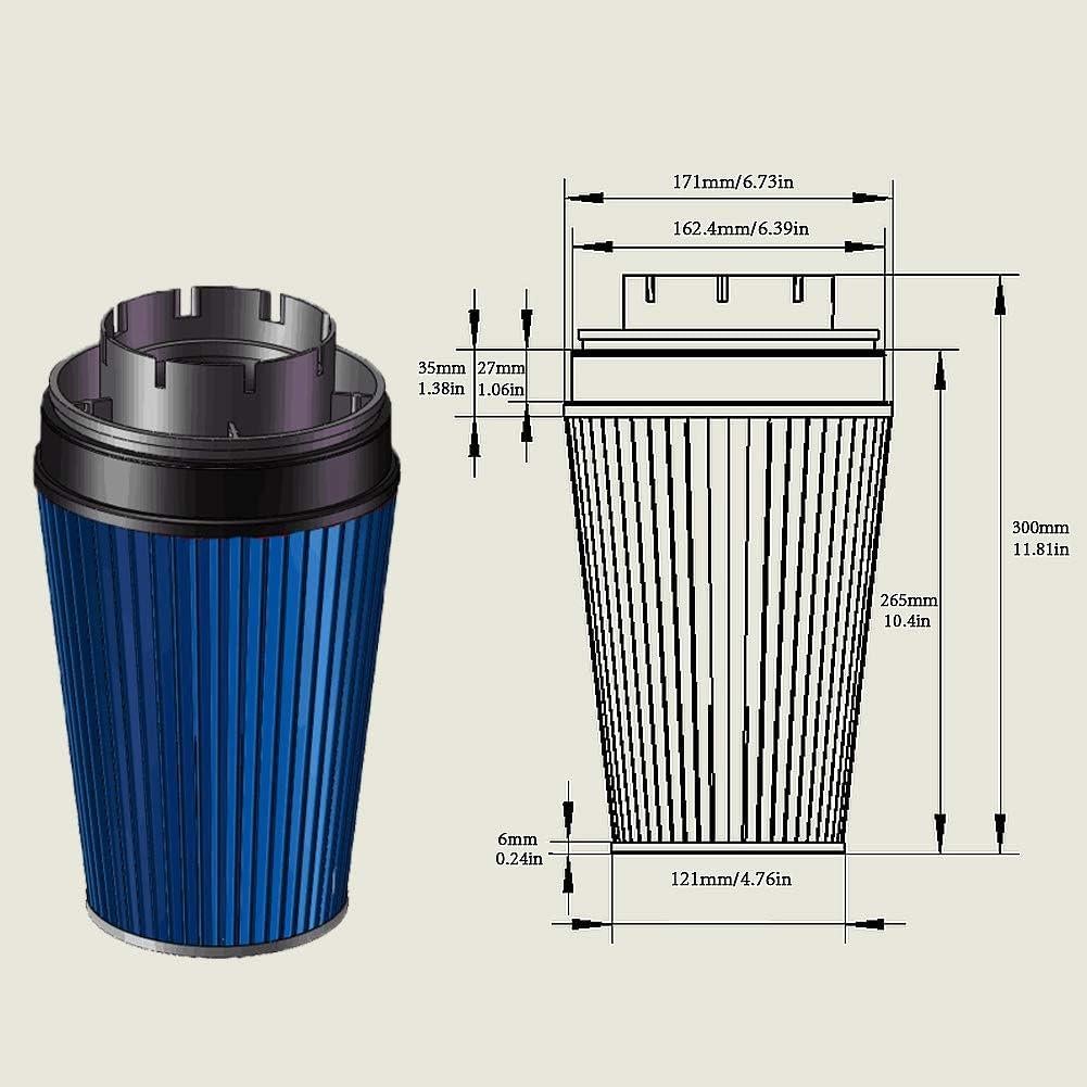 Kit de Entrada de Aire Frío MOOSUN 4" con Filtro para GMC y Chevy