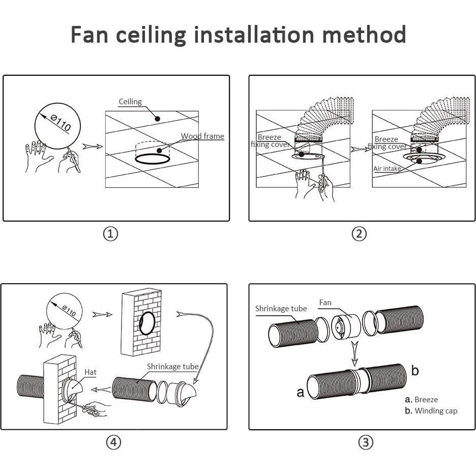 Ventilador de Conducto SAILFLO 100mm 12W 2400RPM Blanco