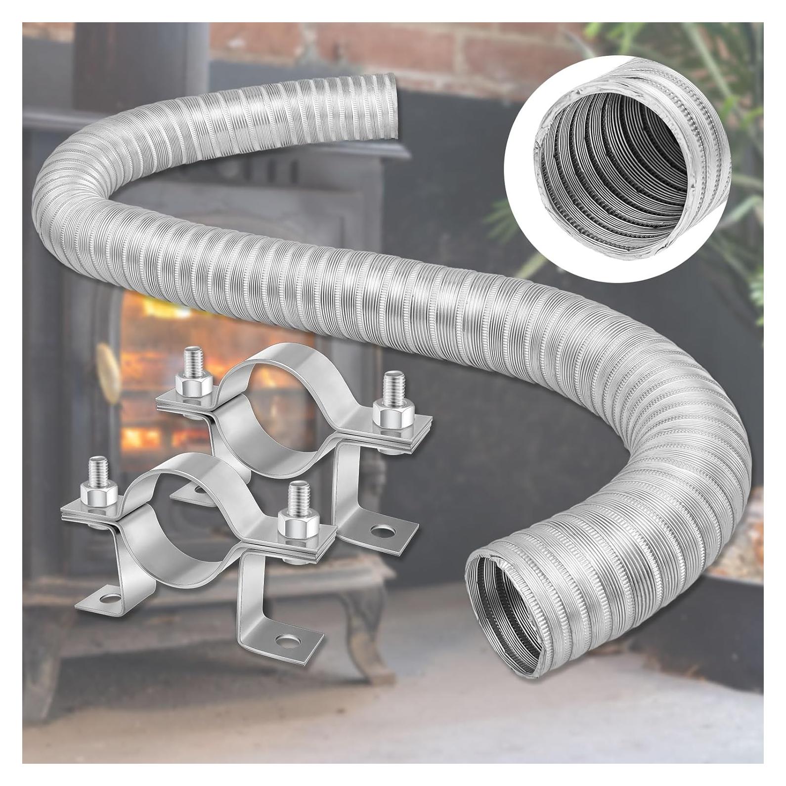 Kit de Aire Exterior Zonon para Estufas de Pellets 2" x 152.4 cm