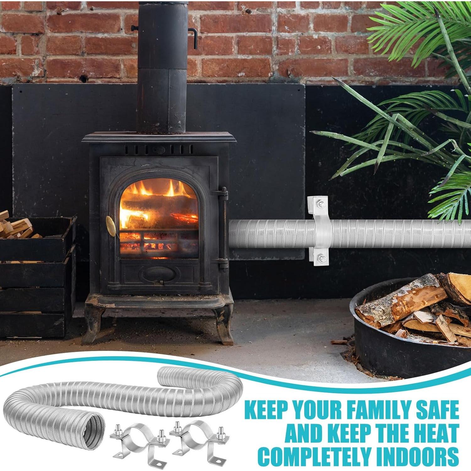 Kit de Aire Exterior Zonon para Estufas de Pellets 2" x 152.4 cm