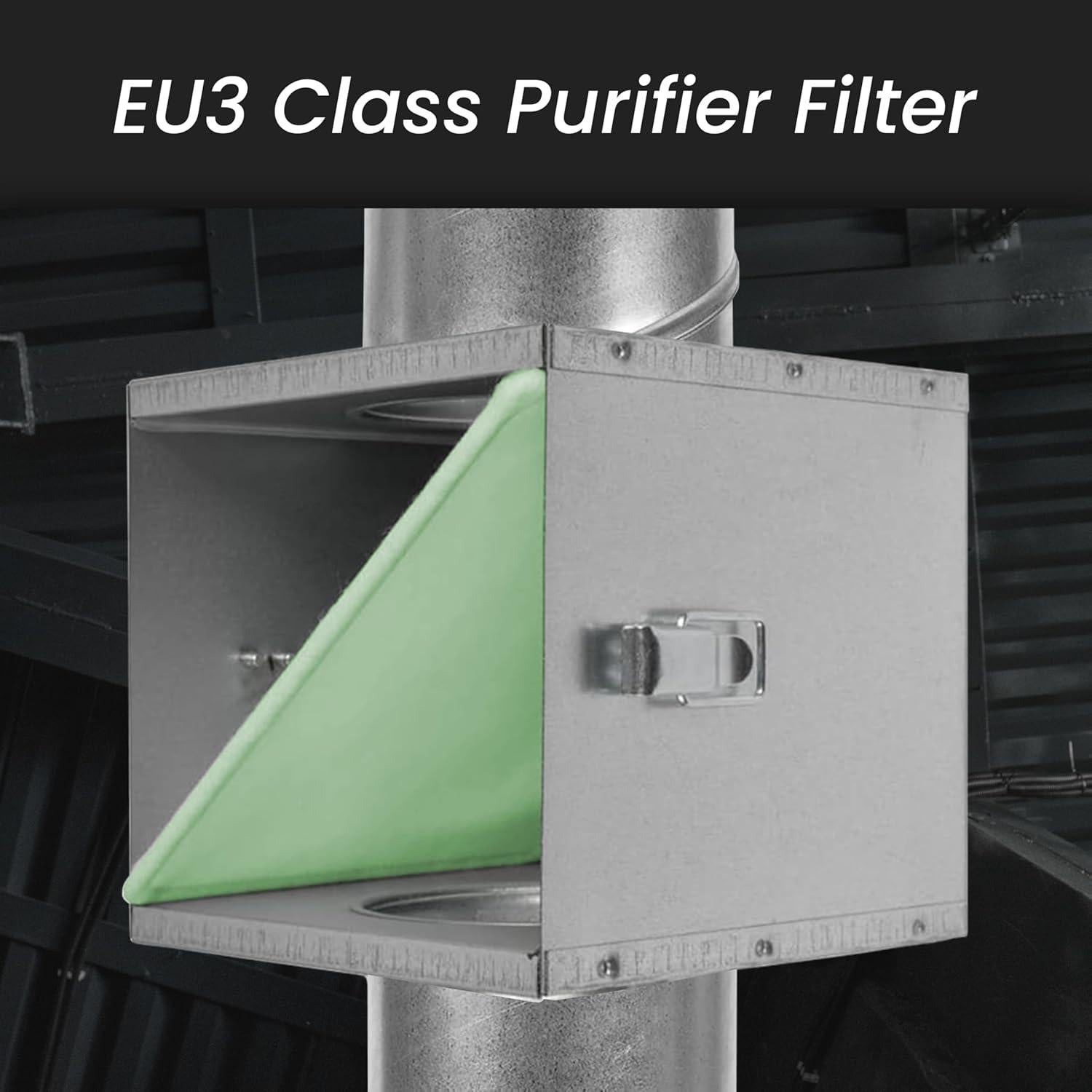 Repa Market 4" Duct Air Filter Box – Galvanized Steel Inline Dryer Filter Housing for Round Duct - EPDM Rubber Gaskets – Easily Serviceable Lint Trap – Intake Ventilation, Home Improvement