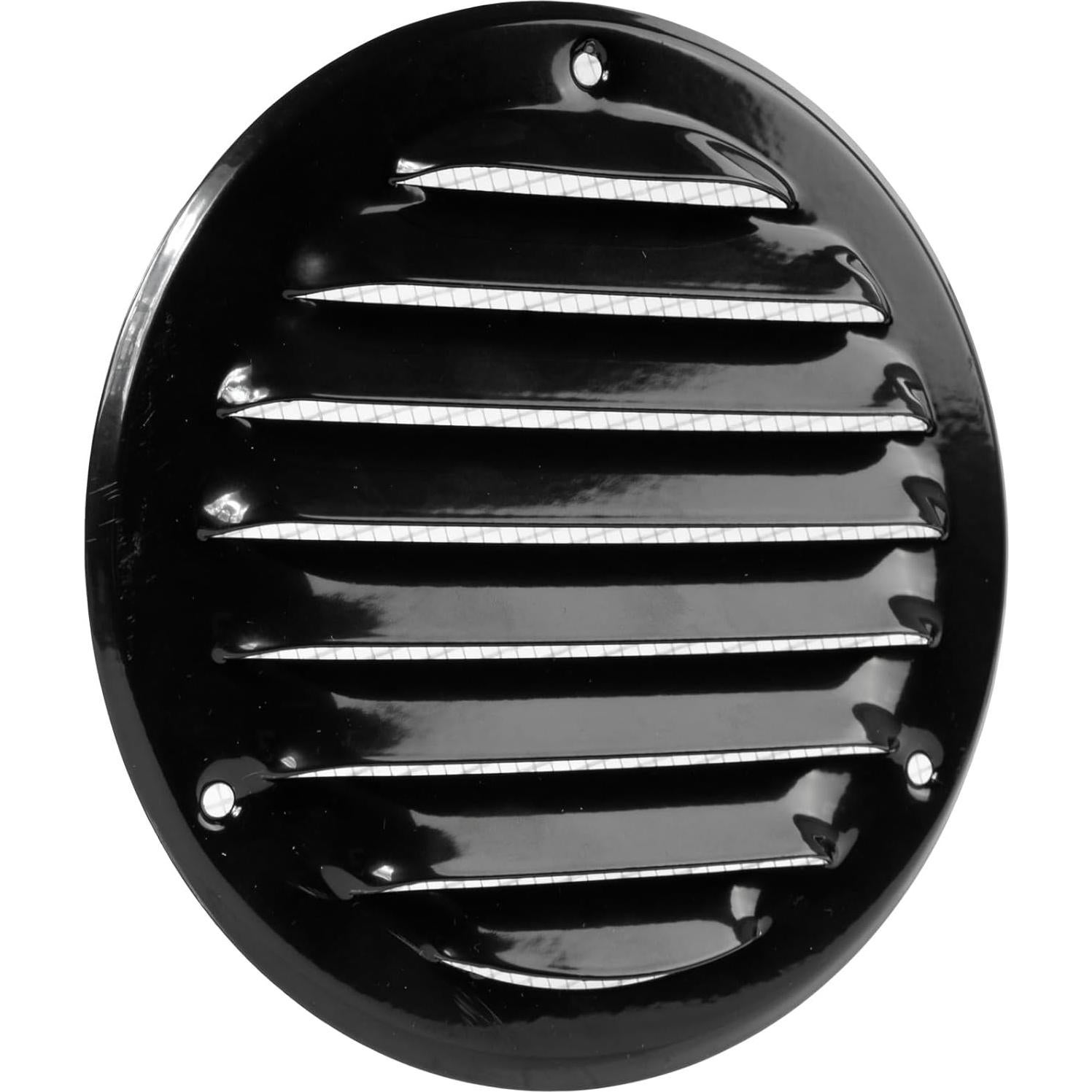 Cubierta de Ventilación Soffit Negra 10.16 cm - Paquete de 5