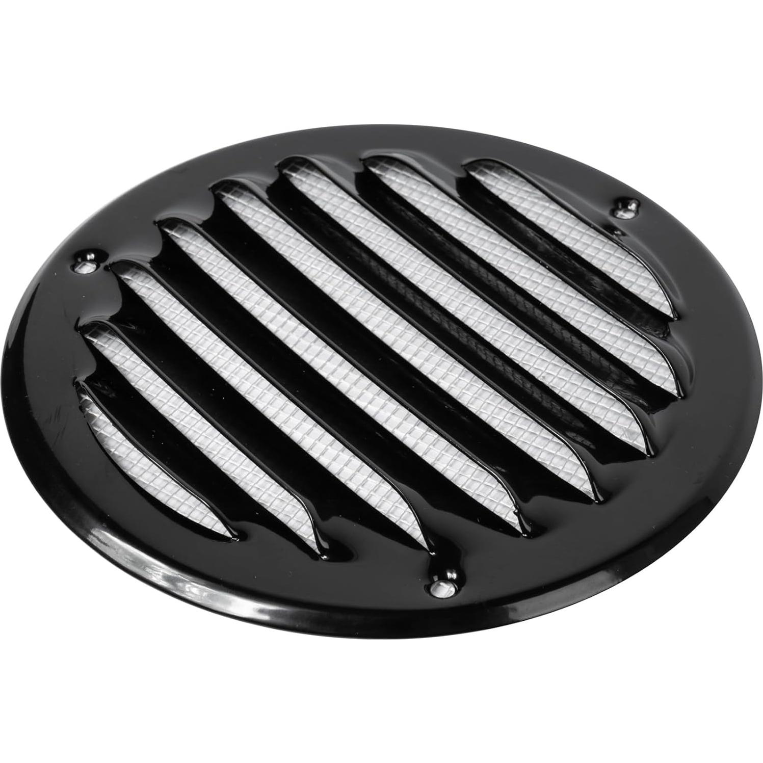 Cubierta de Ventilación Soffit Negra 10.16 cm - Paquete de 5