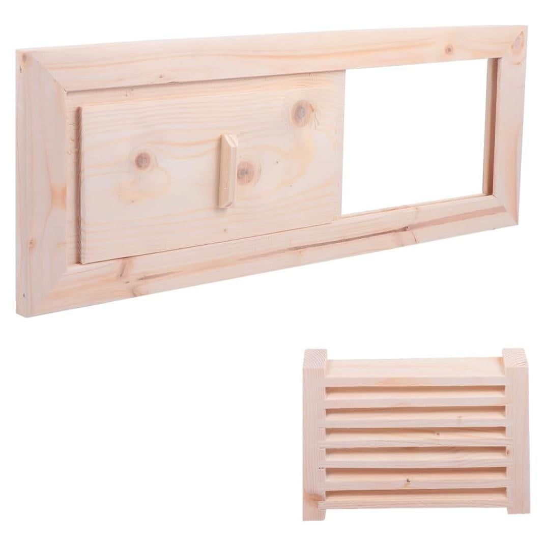 Panel de Ventilación para Sauna IWOWHERO 34x12.5cm Beige