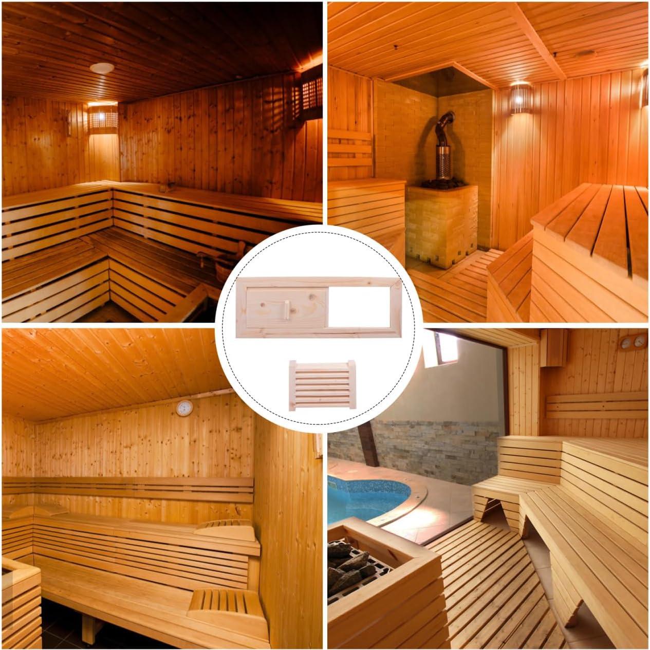 Panel de Ventilación para Sauna IWOWHERO 34x12.5cm Beige