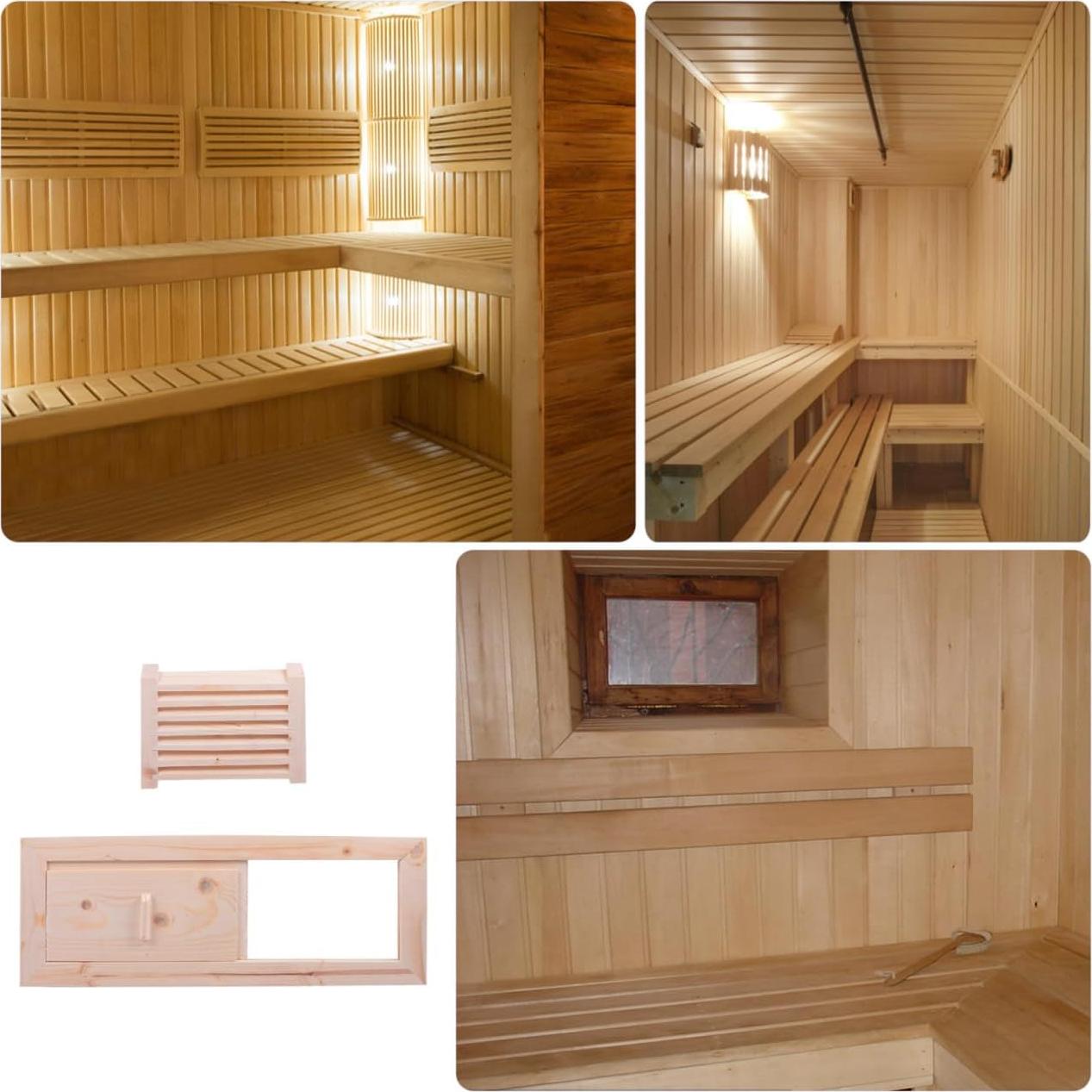 Panel de Ventilación para Sauna IWOWHERO 34x12.5cm Beige