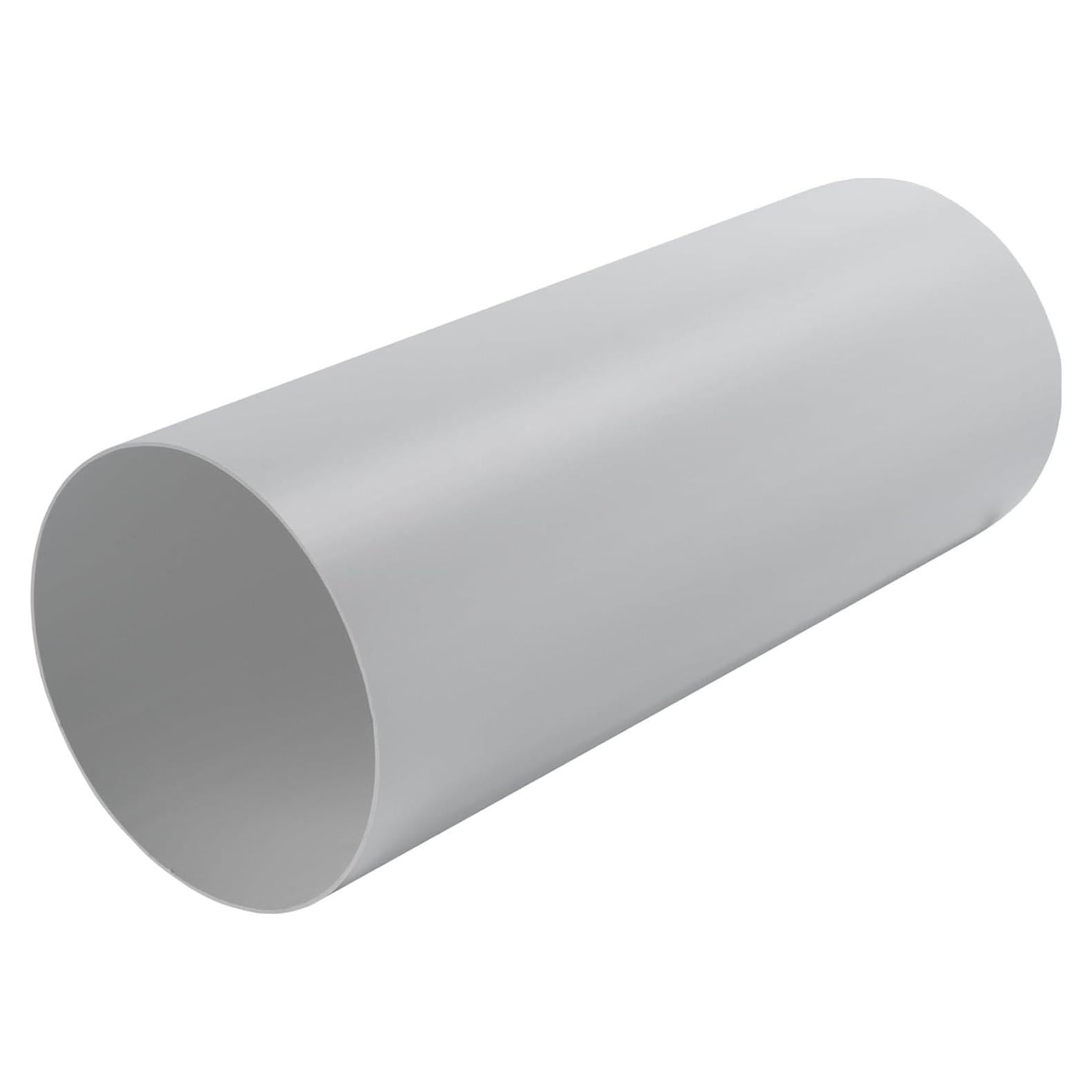 5" Inch Round Straight Plastic Ventilation Duct - 12" Inch Long Rigid Ducting Vent - Replacement Pipe, Extension, Fresh Air Circulation