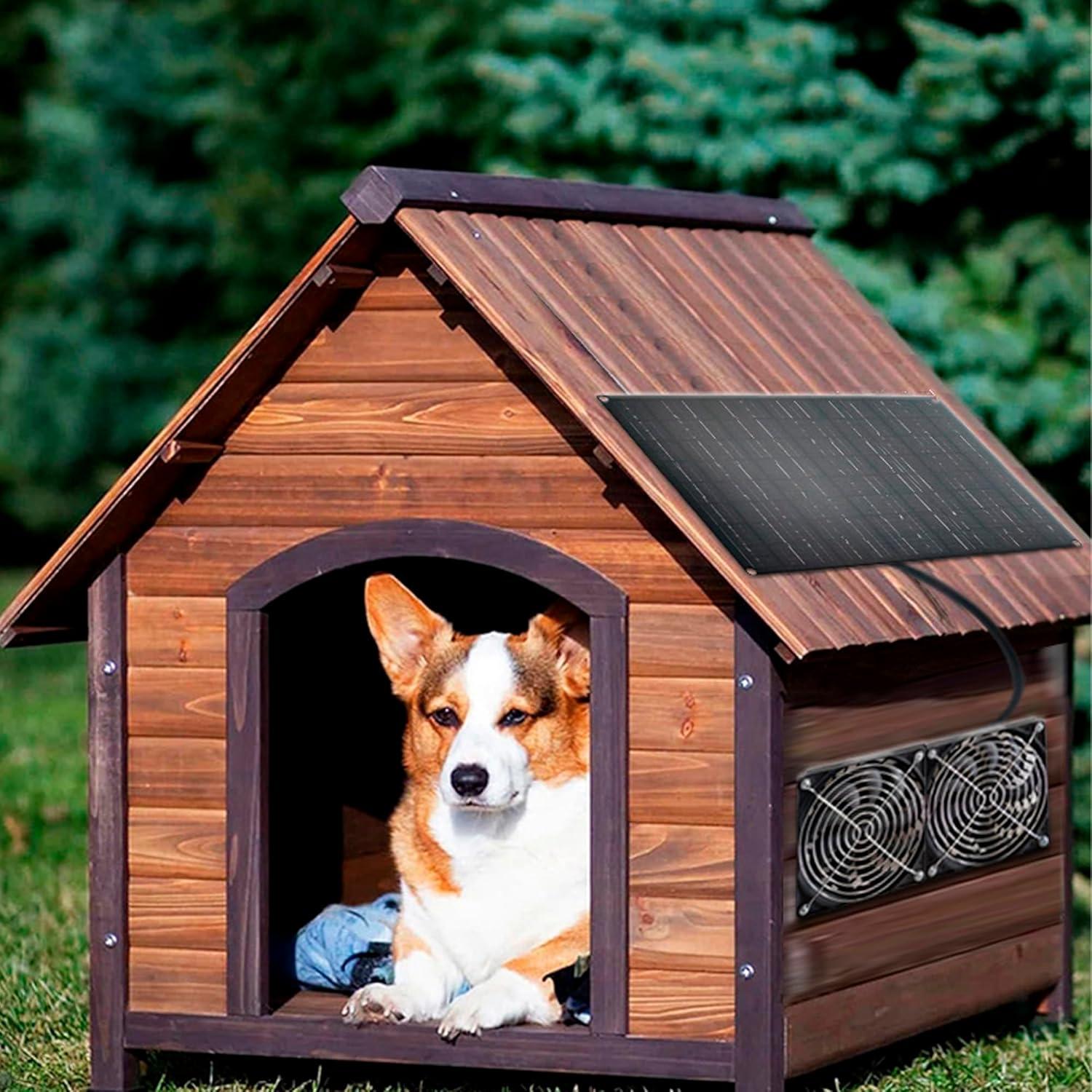 Ventilador Solar DFTIM 15W Monocristalino Impermeable 23.8x17.2cm