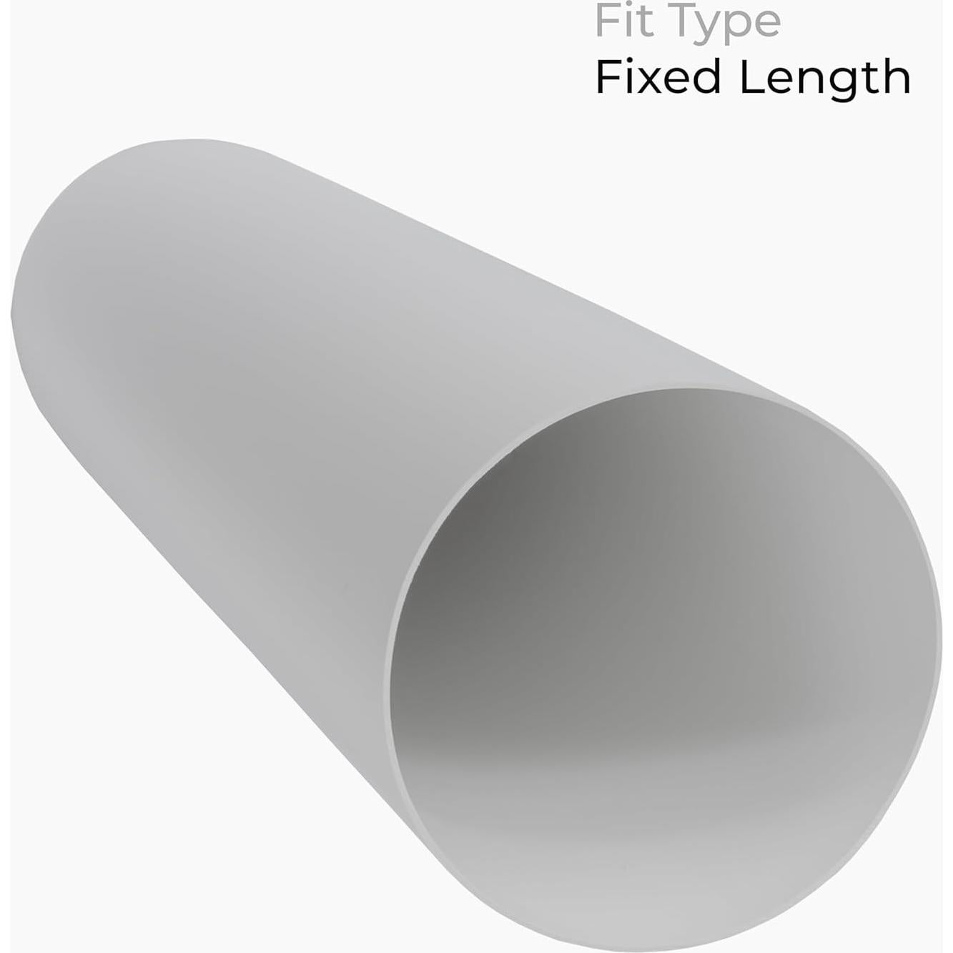 Conducto de Ventilación Redondo Recto 15 cm x 30 cm Plástico HVAC OV