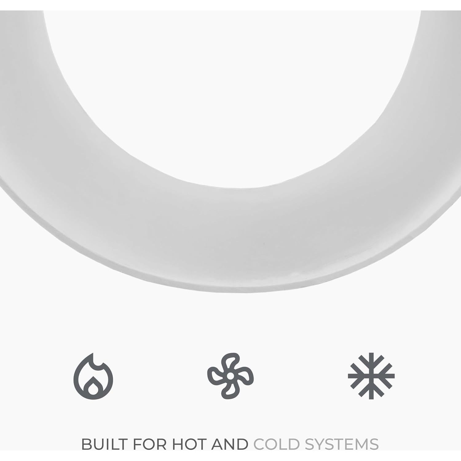 Conducto de Ventilación Redondo Recto 15 cm x 30 cm Plástico HVAC OV