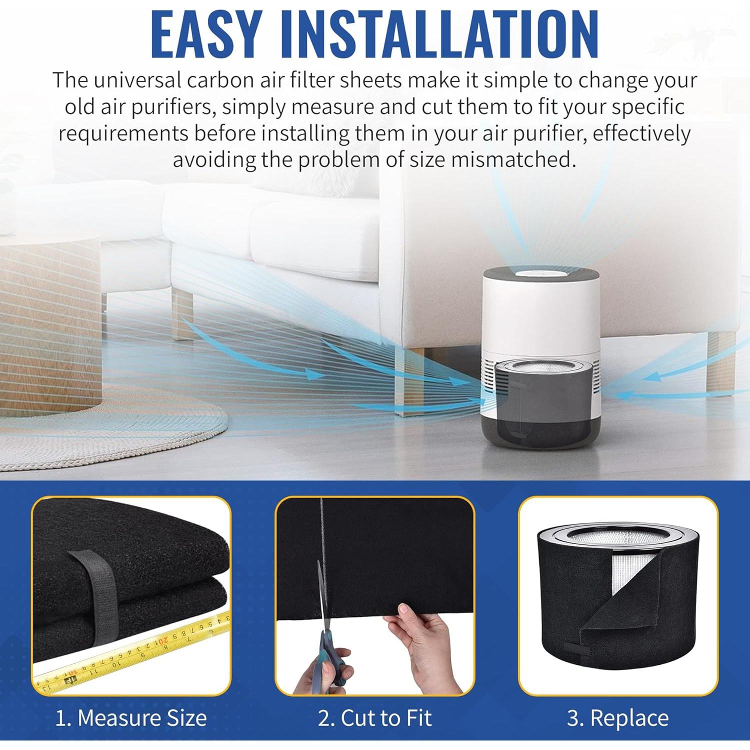 Almohadilla de Pre-Filtro de Carbón CFS 40x122 cm - Universal