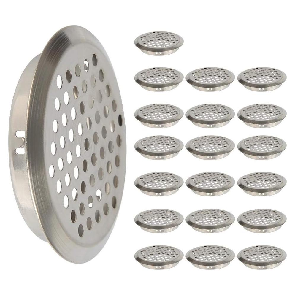 20 Ventilaciones Circulares de Acero Inoxidable 53mm FOCCTS