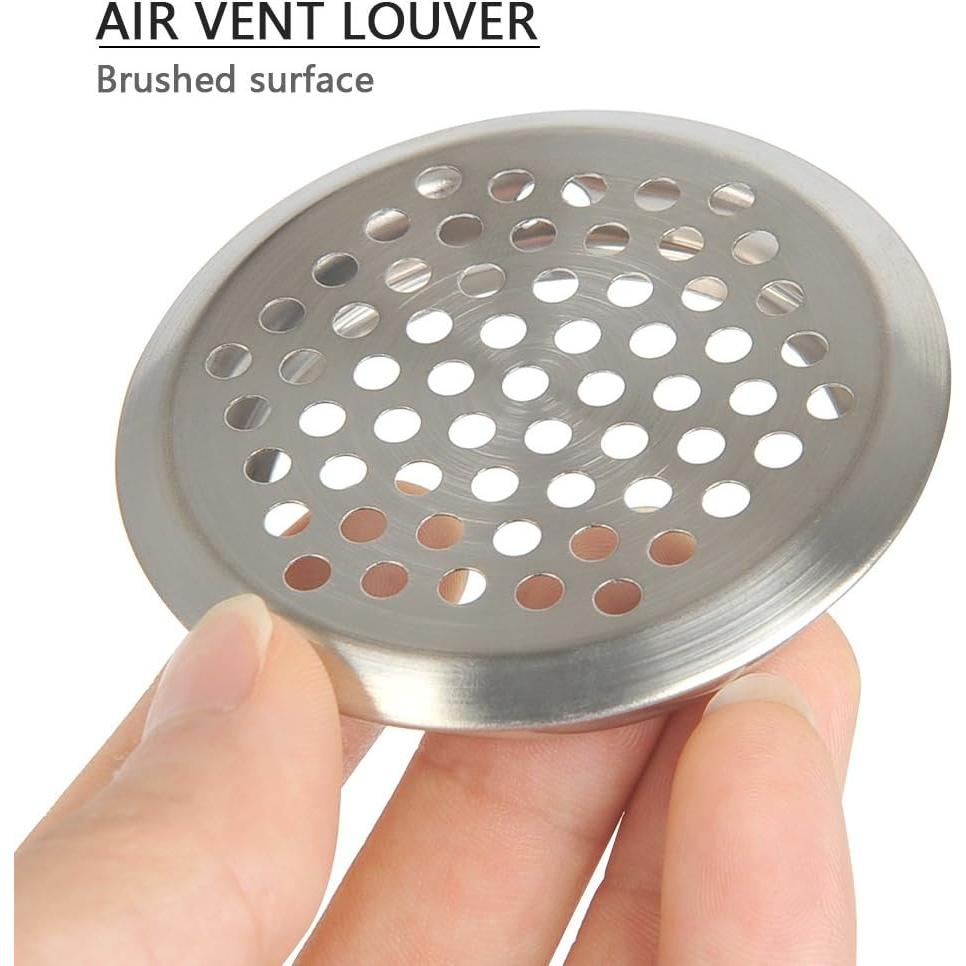 20 Ventilaciones Circulares de Acero Inoxidable 53mm FOCCTS