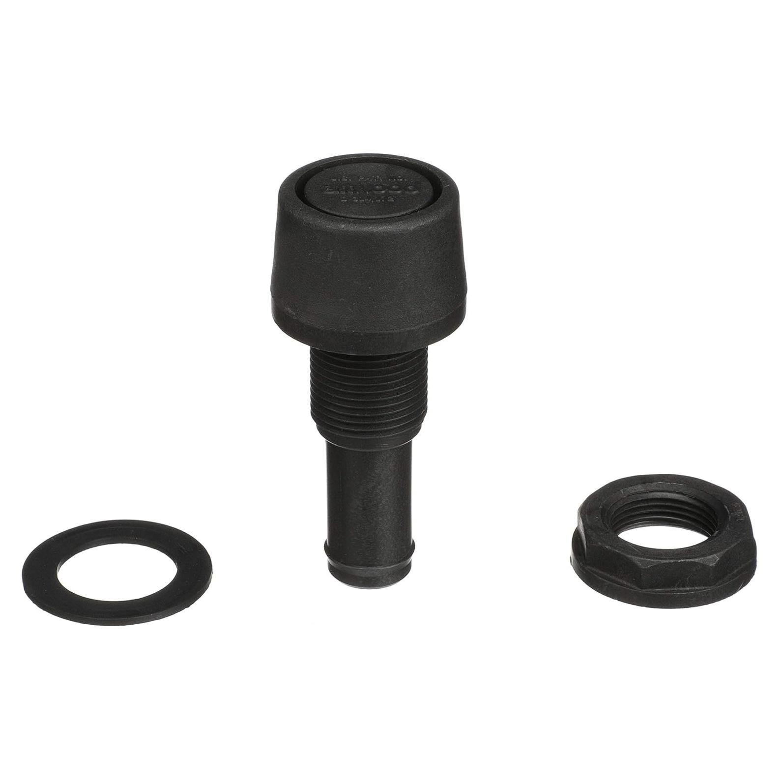 Ventilación de Combustible Attwood 1607-3 Polipropileno Negro