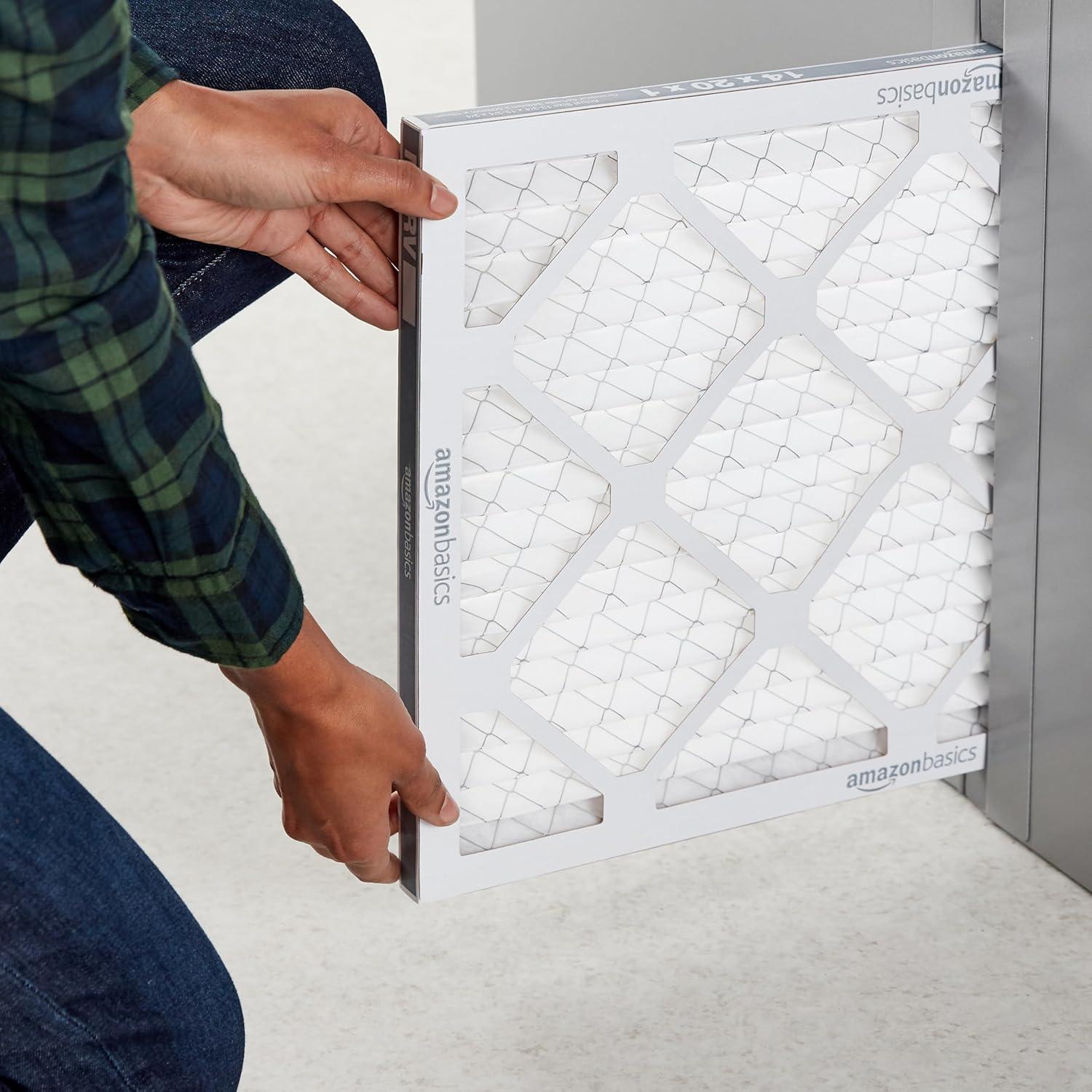 Filtros de Aire Amazon Basics MERV 8 34.9x50.2x1.9 cm Paquete de 6