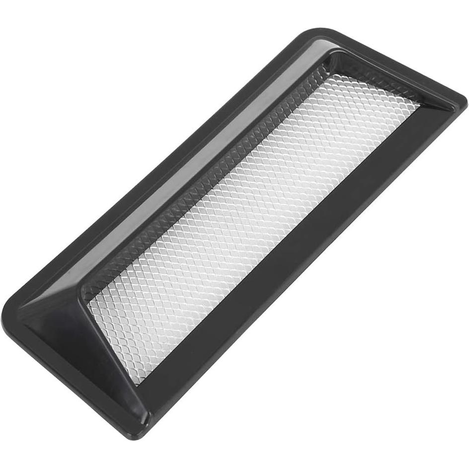 Cubierta de Entrada de Aire Decorativa X AUTOHAUX 2 Piezas Negro 15.5x5.7cm