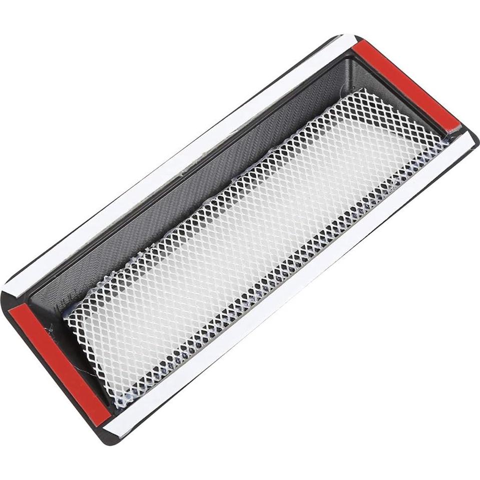 Cubierta de Entrada de Aire Decorativa X AUTOHAUX 2 Piezas Negro 15.5x5.7cm