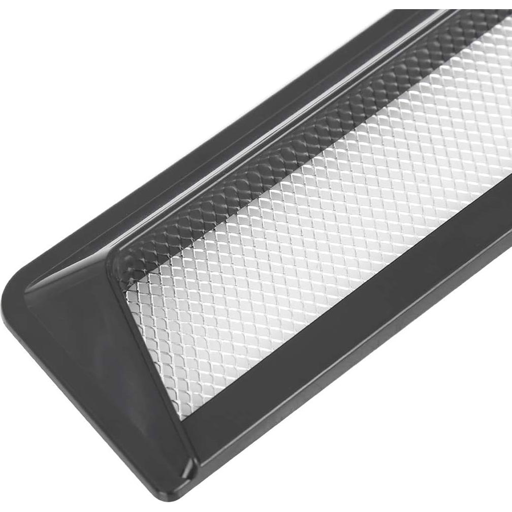 Cubierta de Entrada de Aire Decorativa X AUTOHAUX 2 Piezas Negro 15.5x5.7cm
