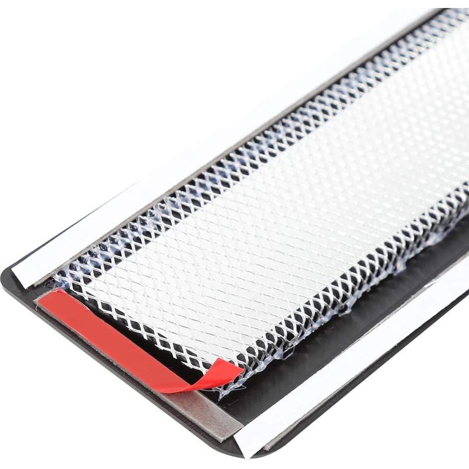 Cubierta de Entrada de Aire Decorativa X AUTOHAUX 2 Piezas Negro 15.5x5.7cm